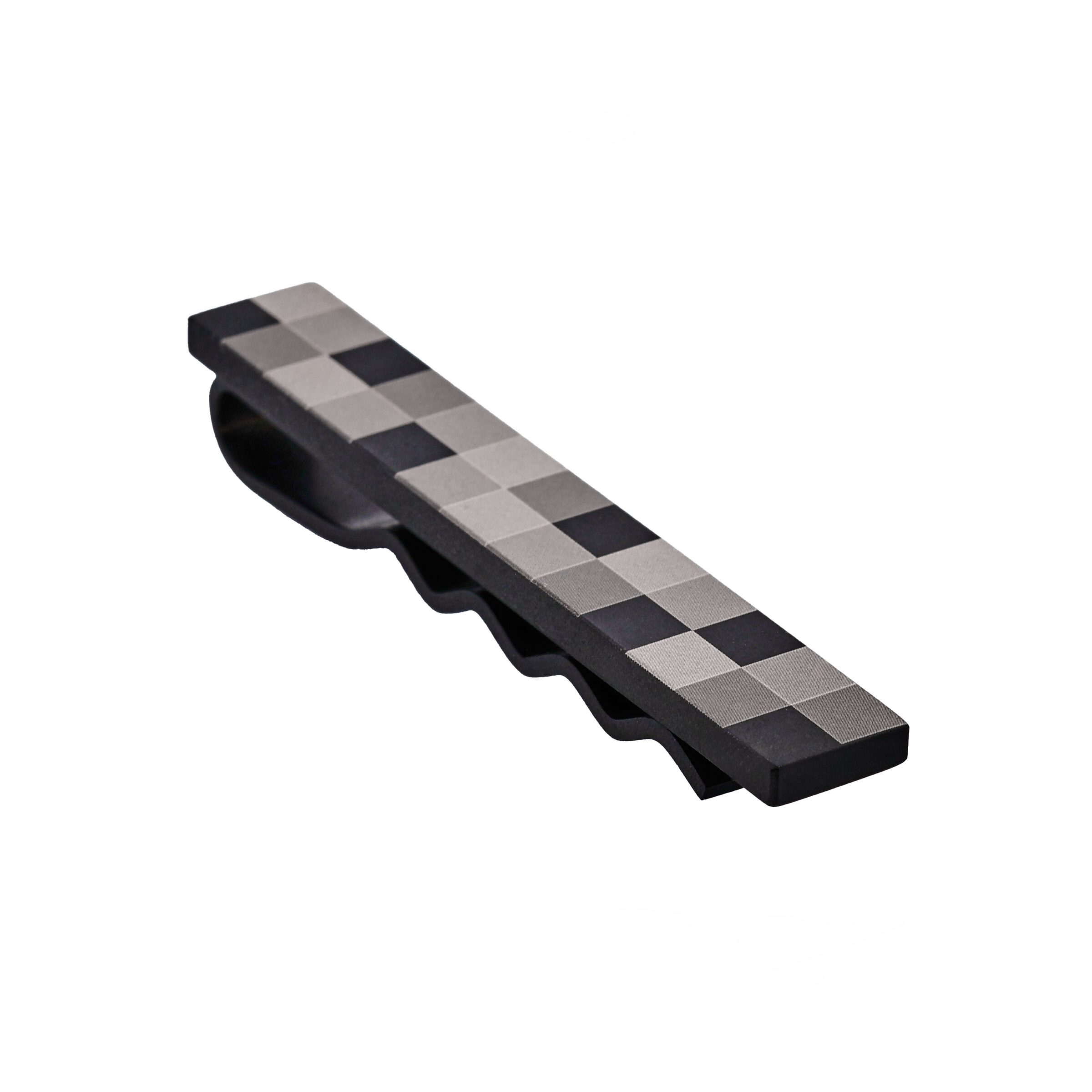 Stainless Steel Colour Gradiant Check Tie Slide