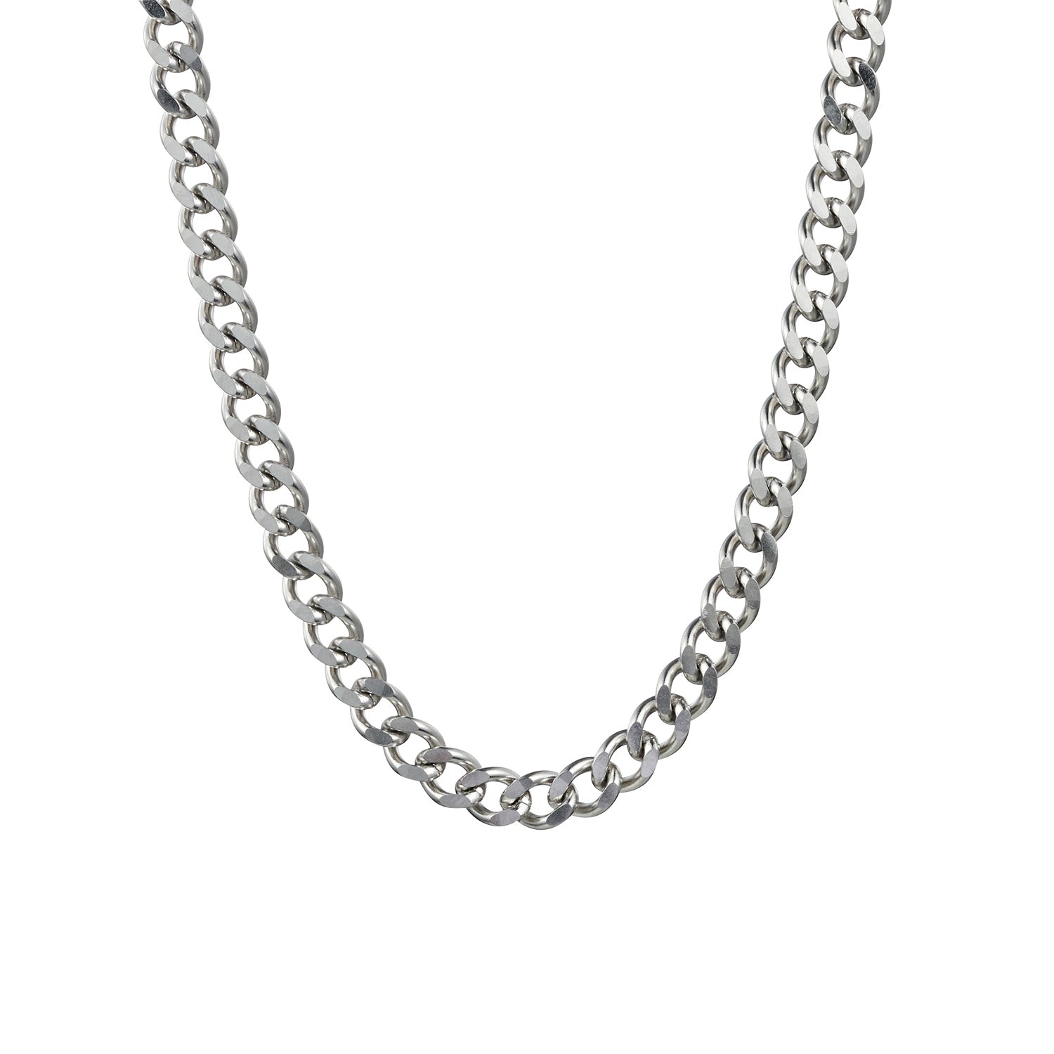 Stainless Steel Thick Curbed Link Neck Chain