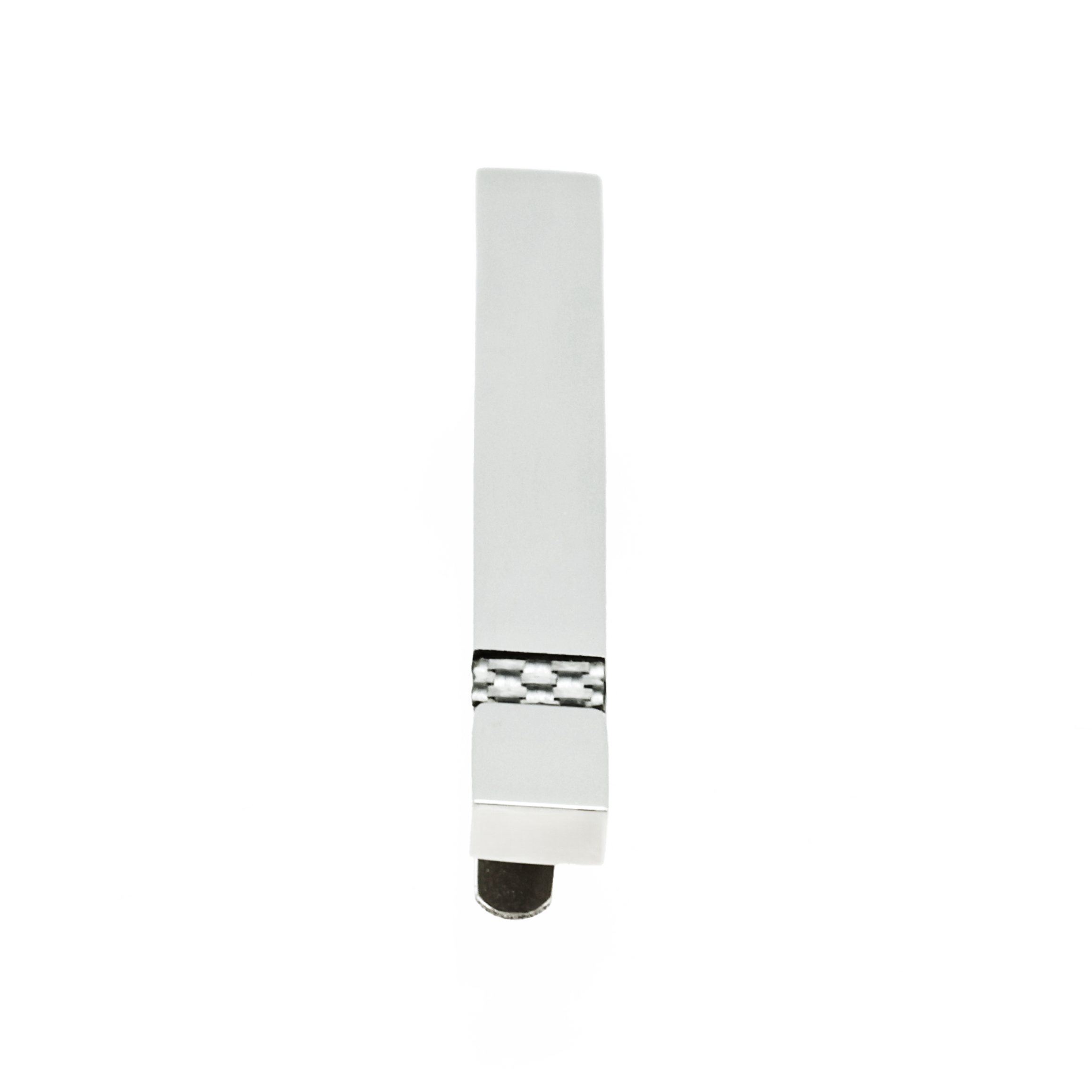 Polished Stainless Steel Tie Slide with Fibreglass inlay