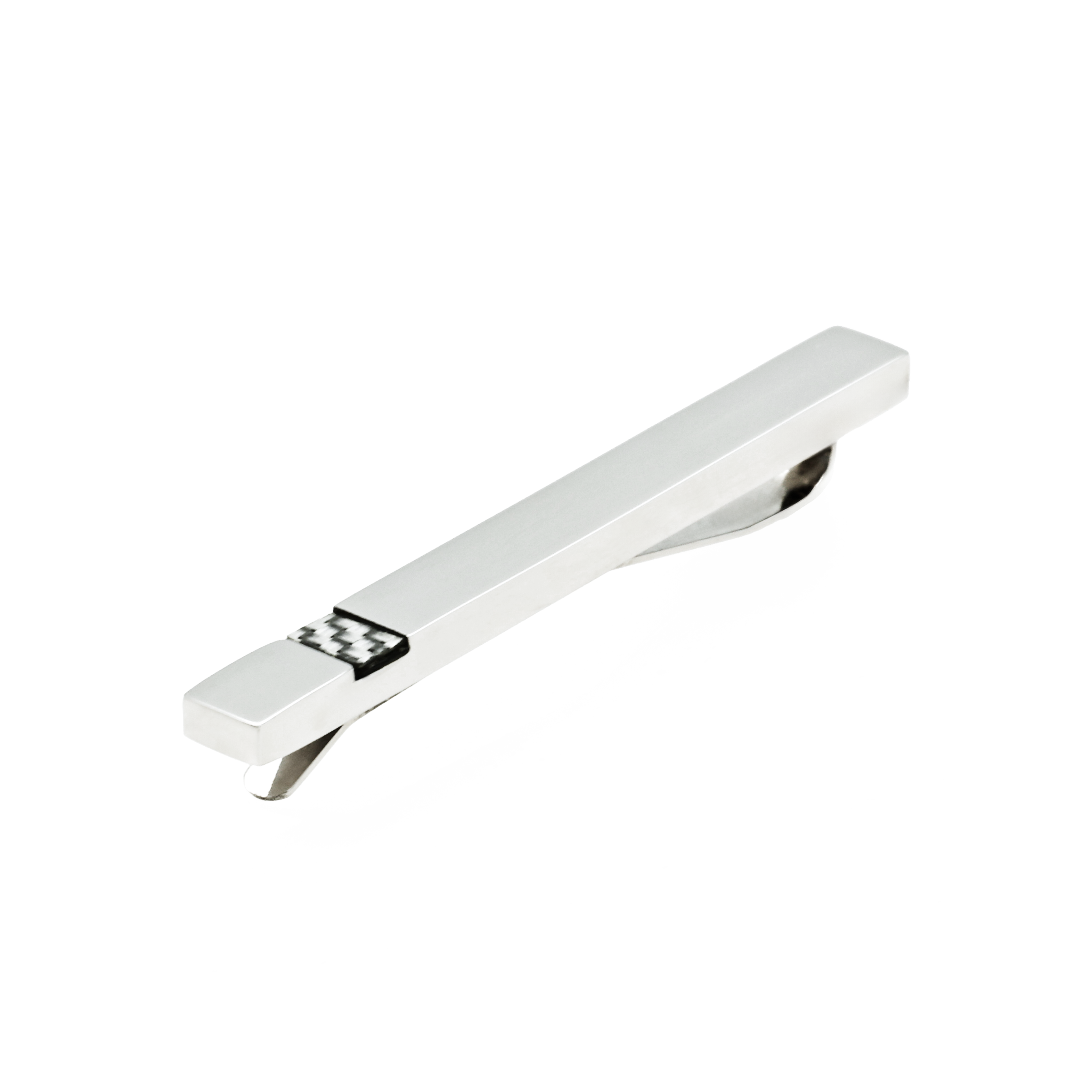 Polished Stainless Steel Tie Slide with Fibreglass inlay