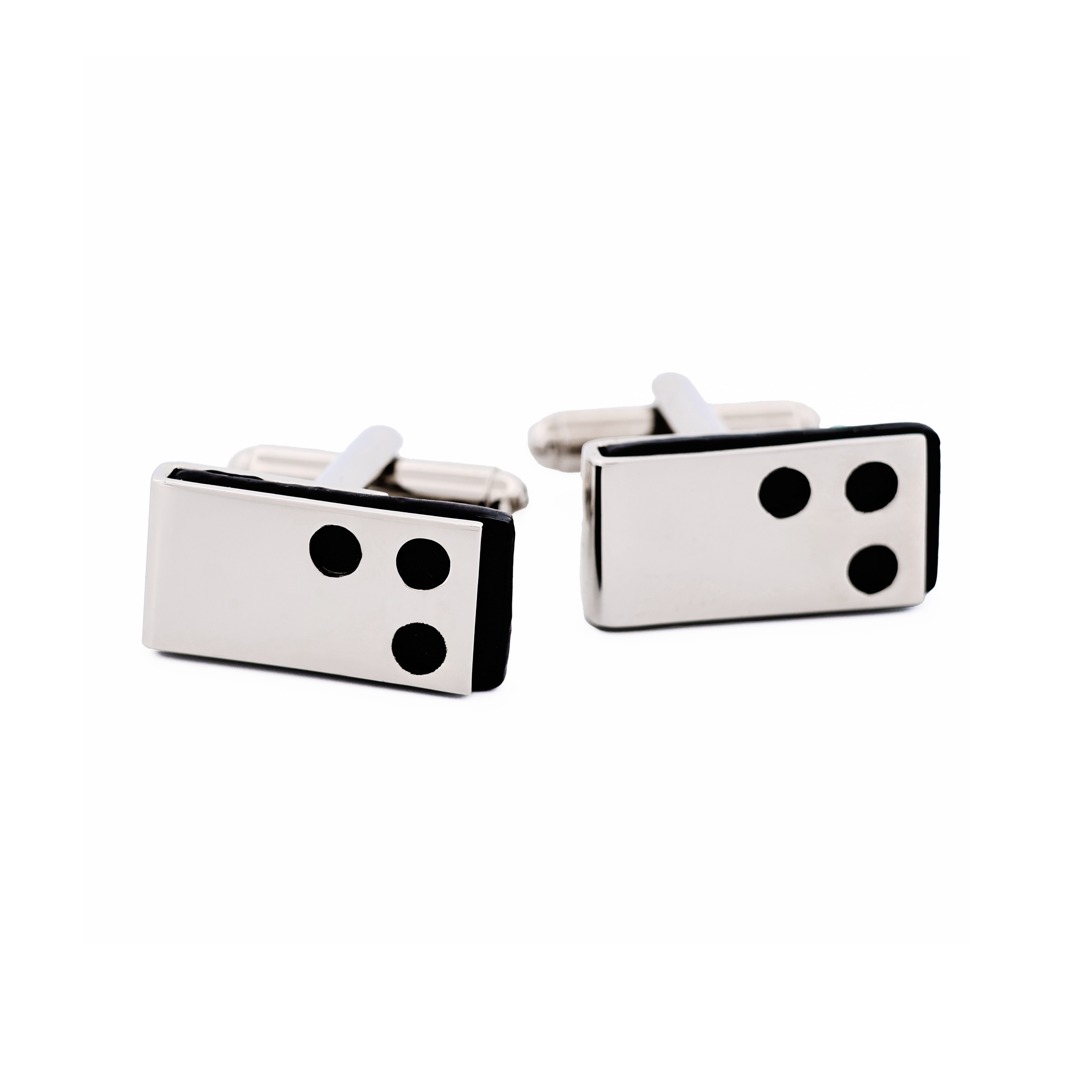 Rhodium Black Epoxy Cufflinks