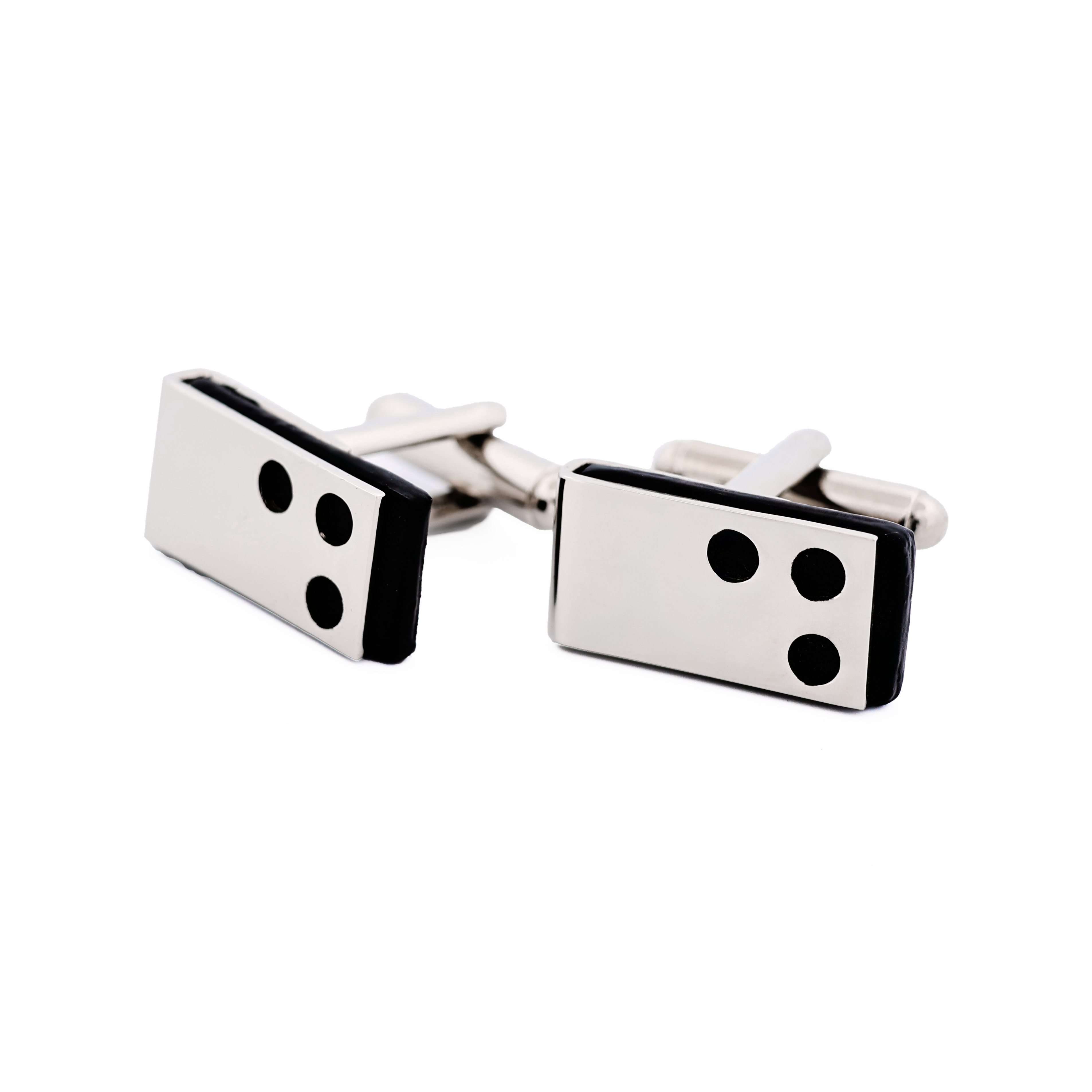Rhodium Black Epoxy Cufflinks