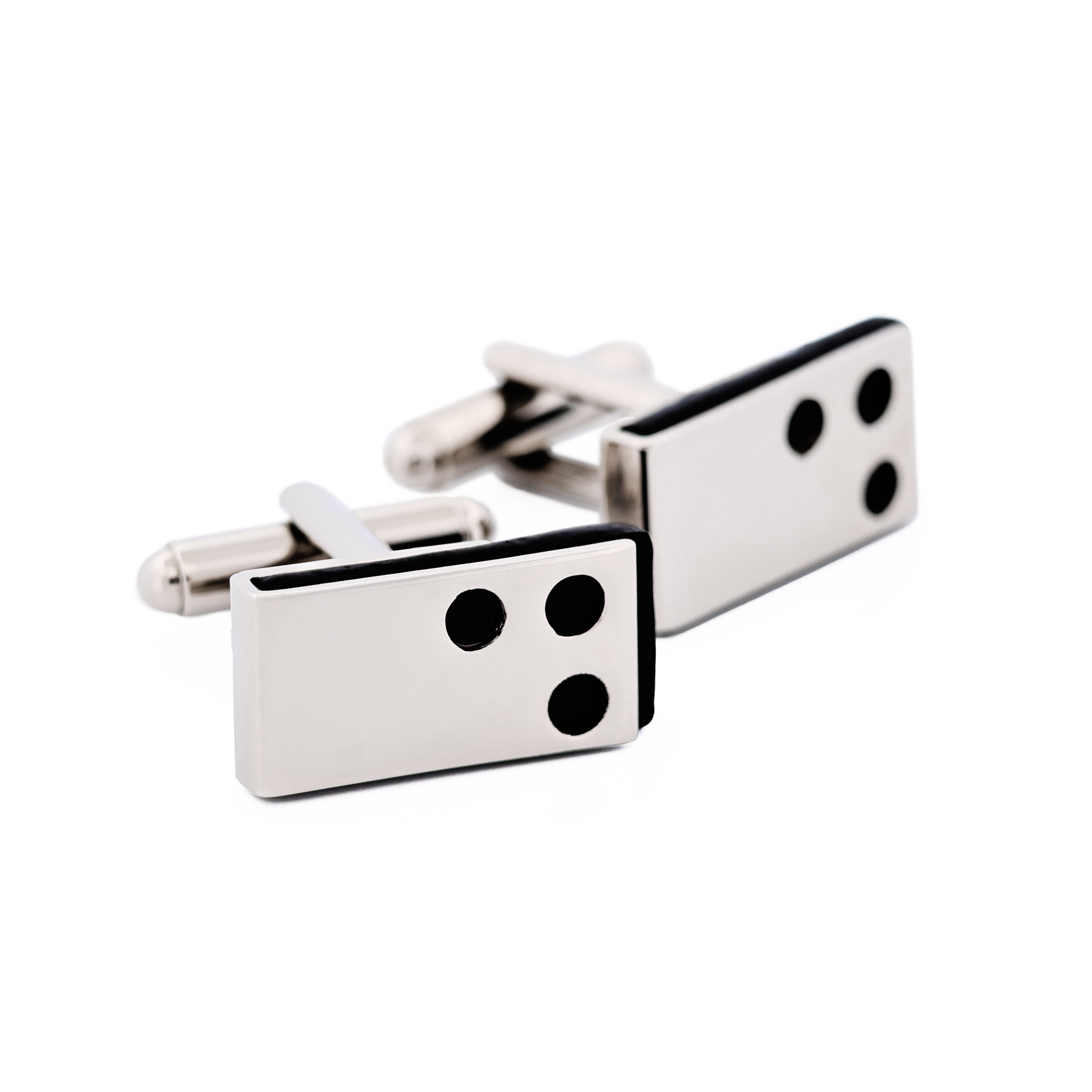Rhodium Black Epoxy Cufflinks