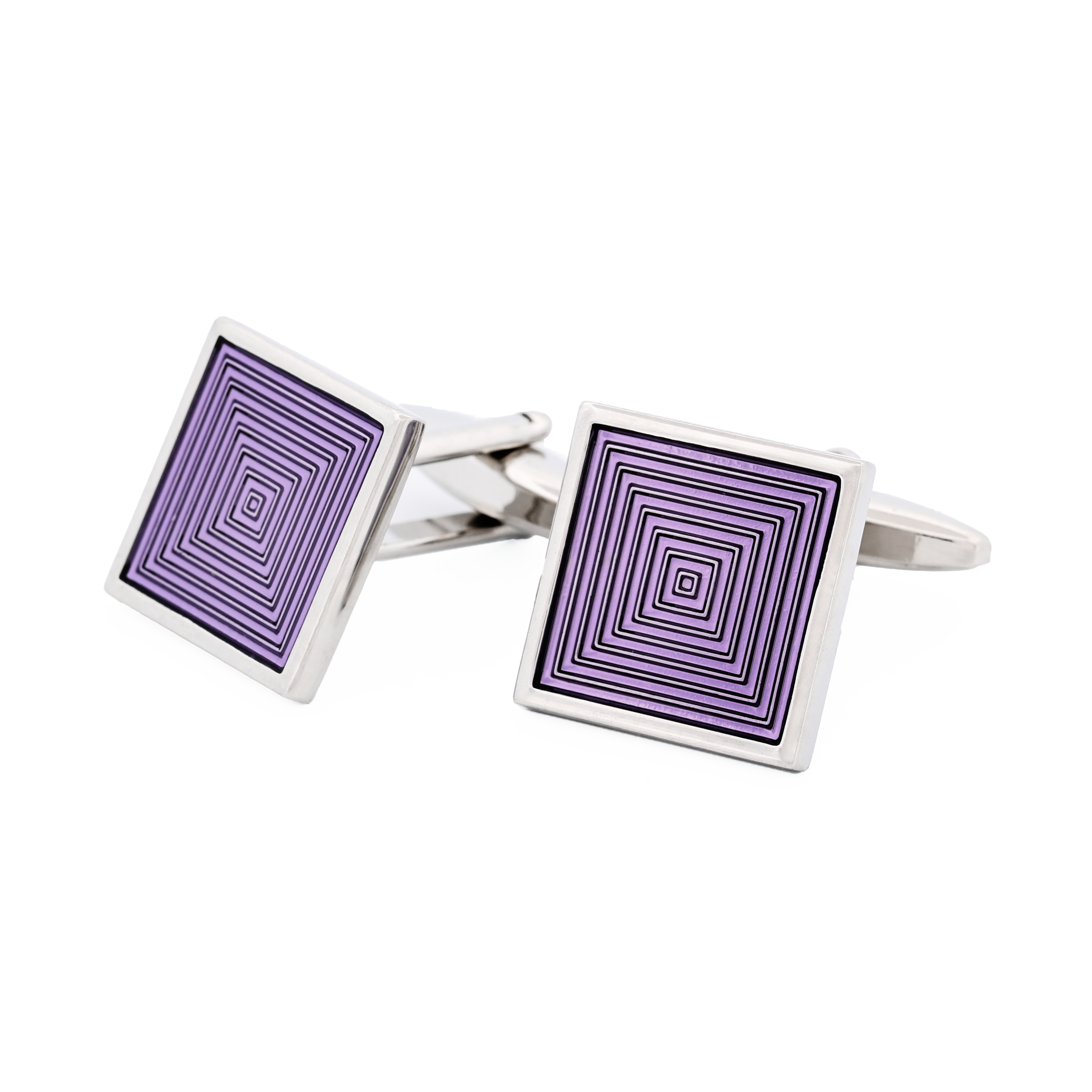 Purple Enamel Cufflinks