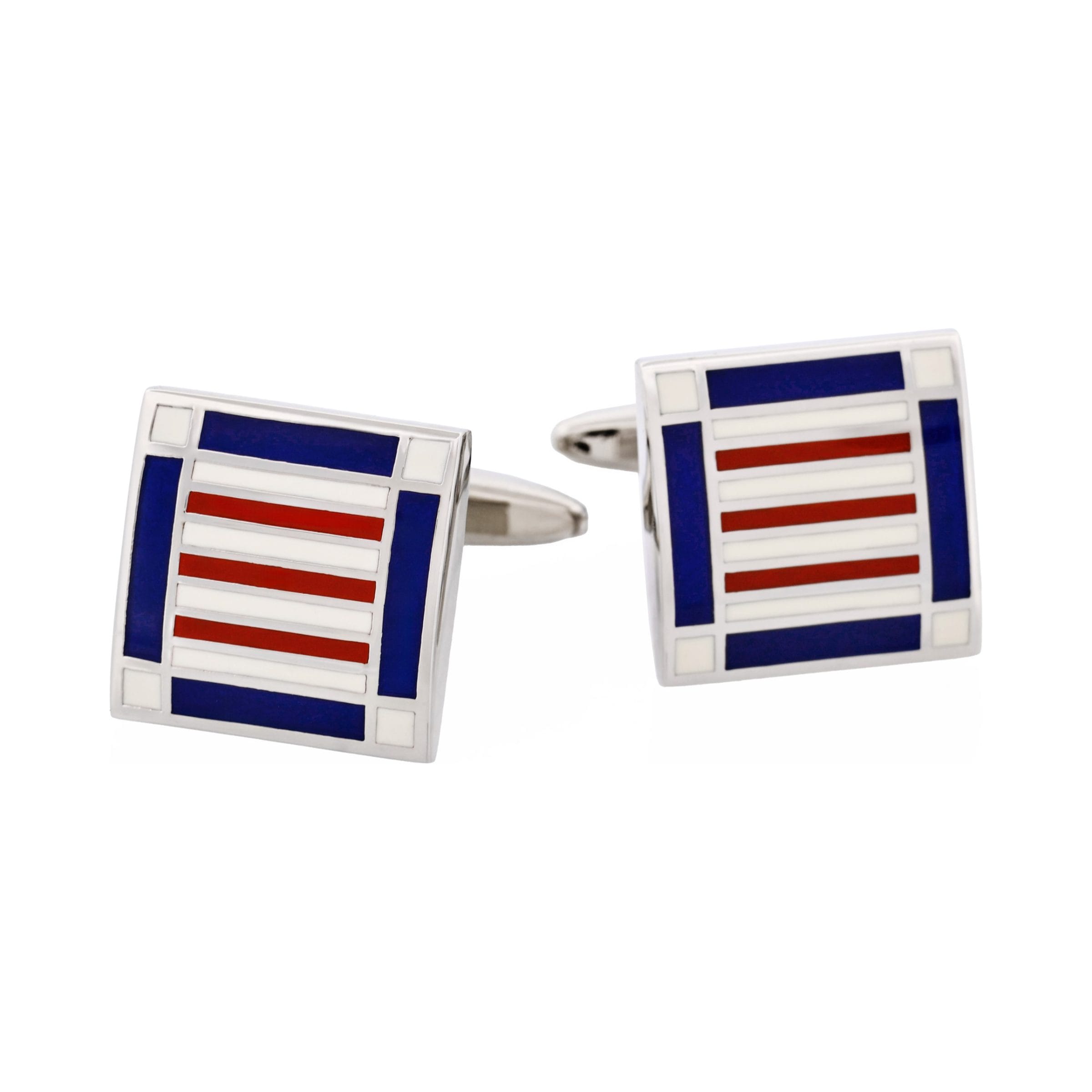 Red & White & Blue Cufflinks