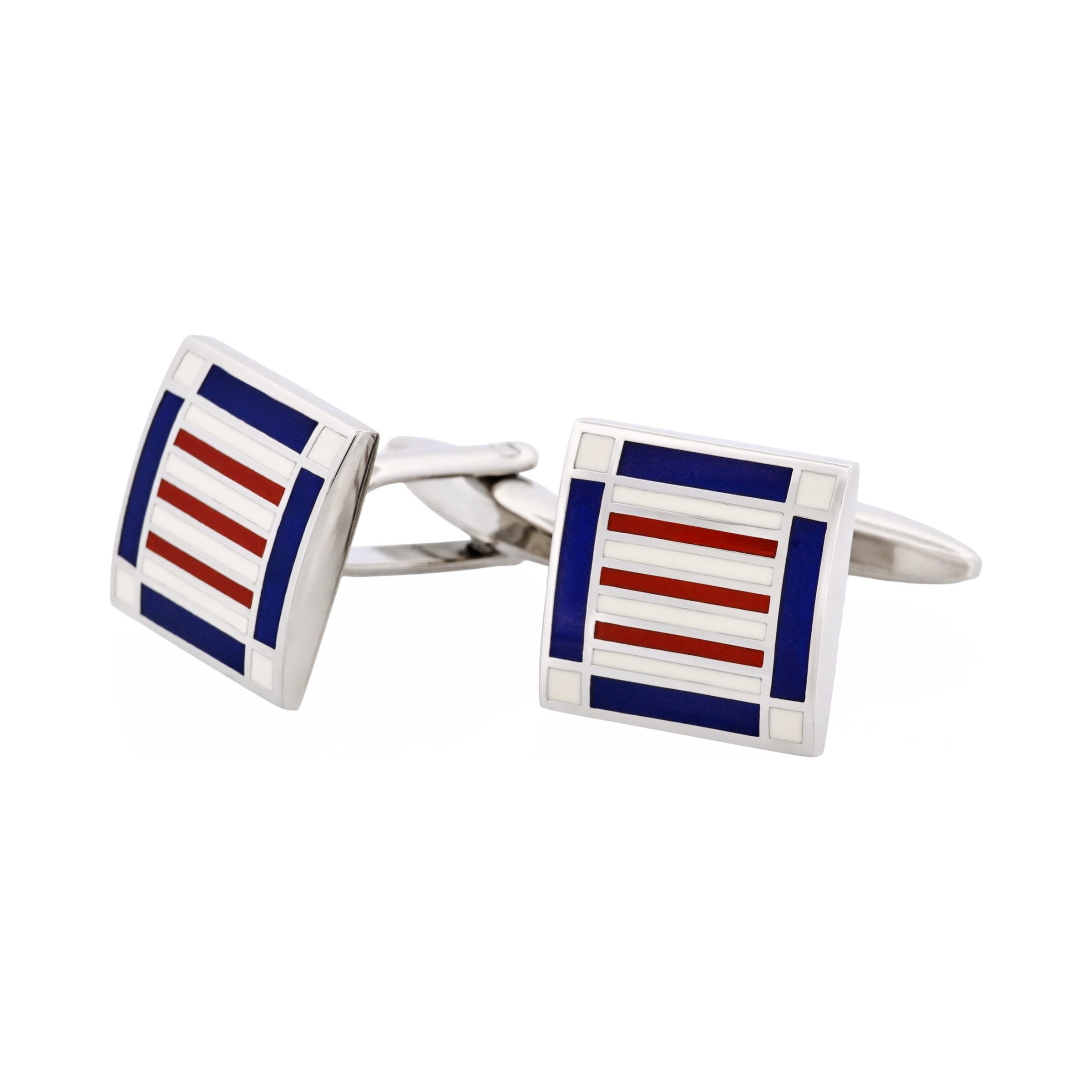 Red & White & Blue Cufflinks