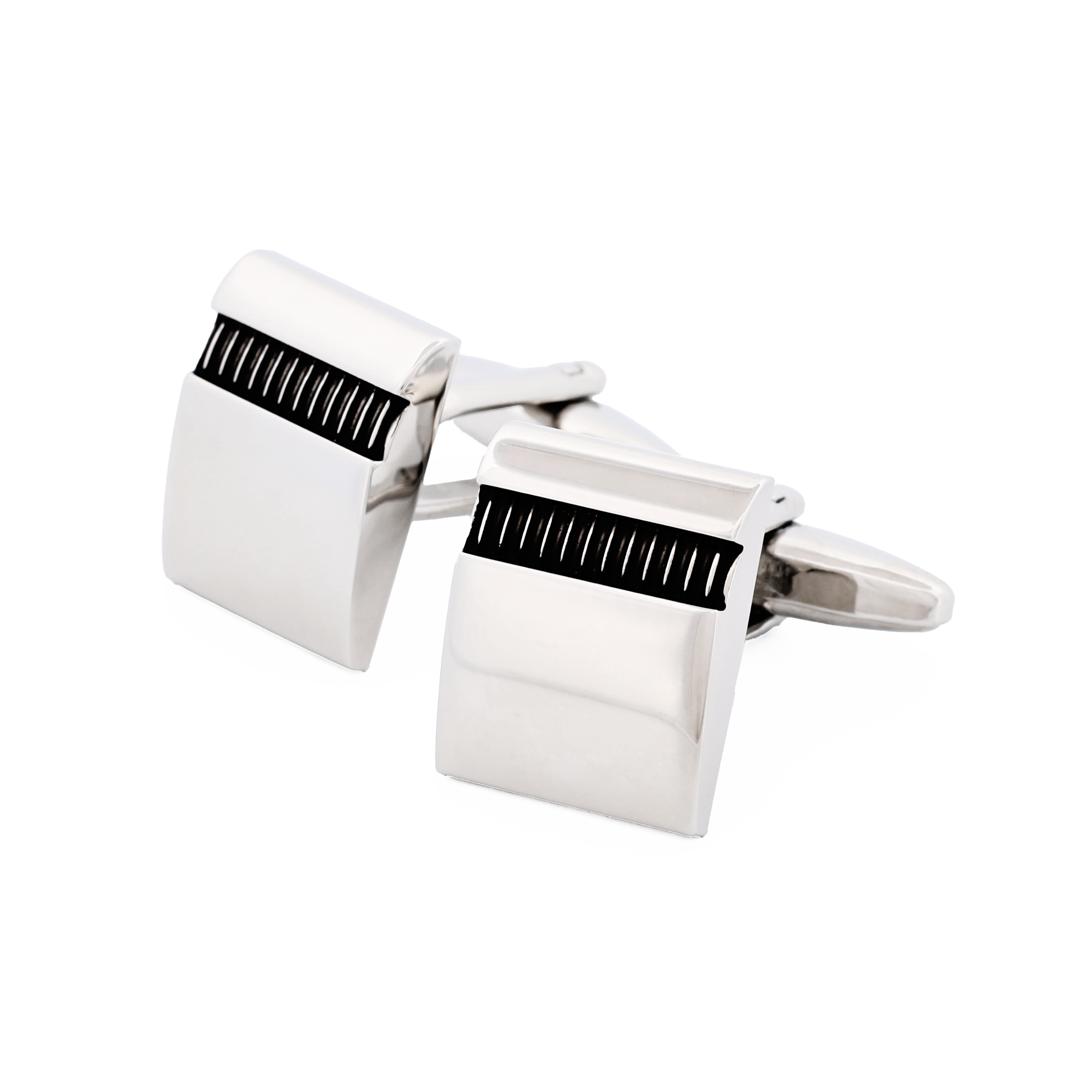 Rhodium Grey Cufflinks