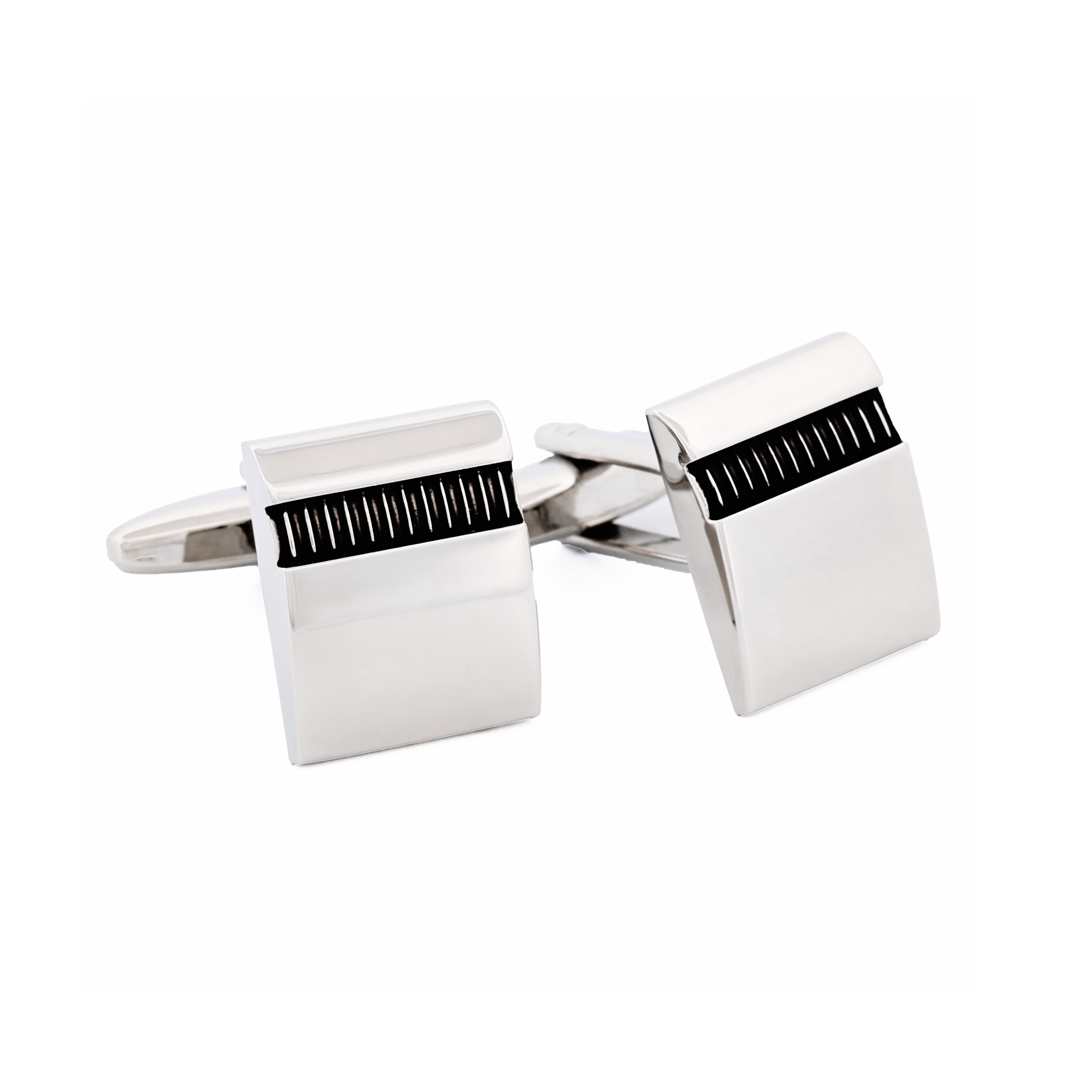 Rhodium Grey Cufflinks