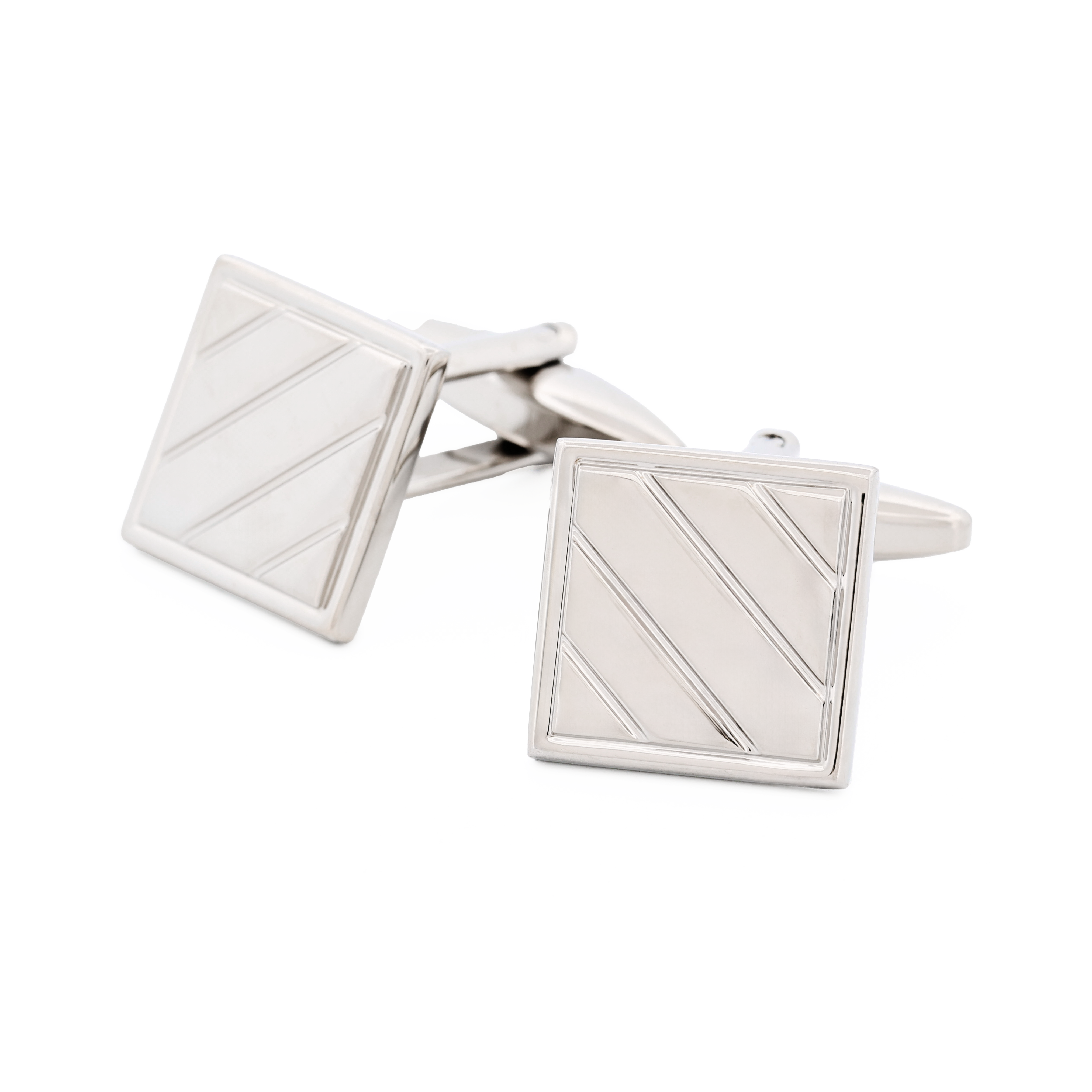 Rhodium Plated Cufflinks