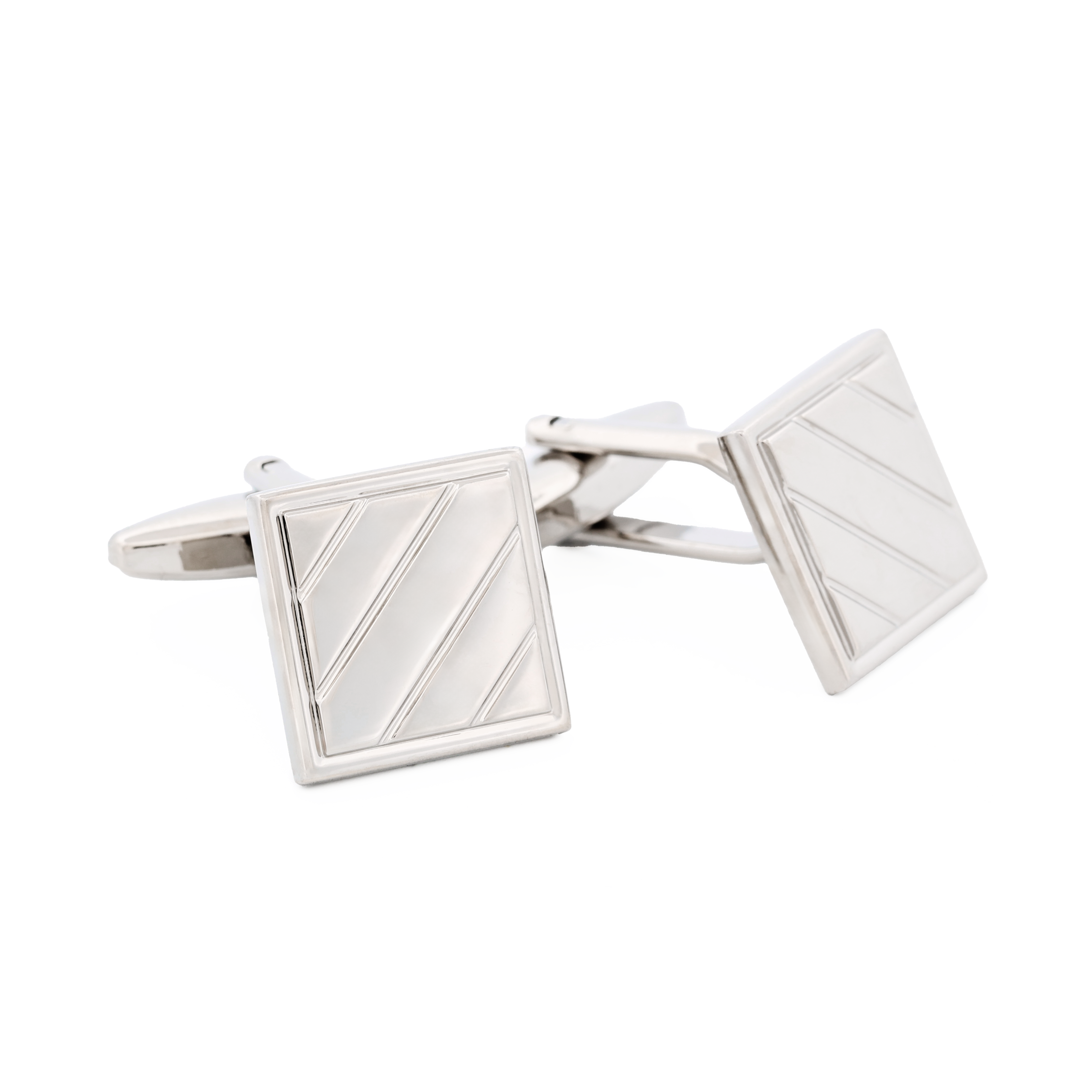 Rhodium Plated Cufflinks