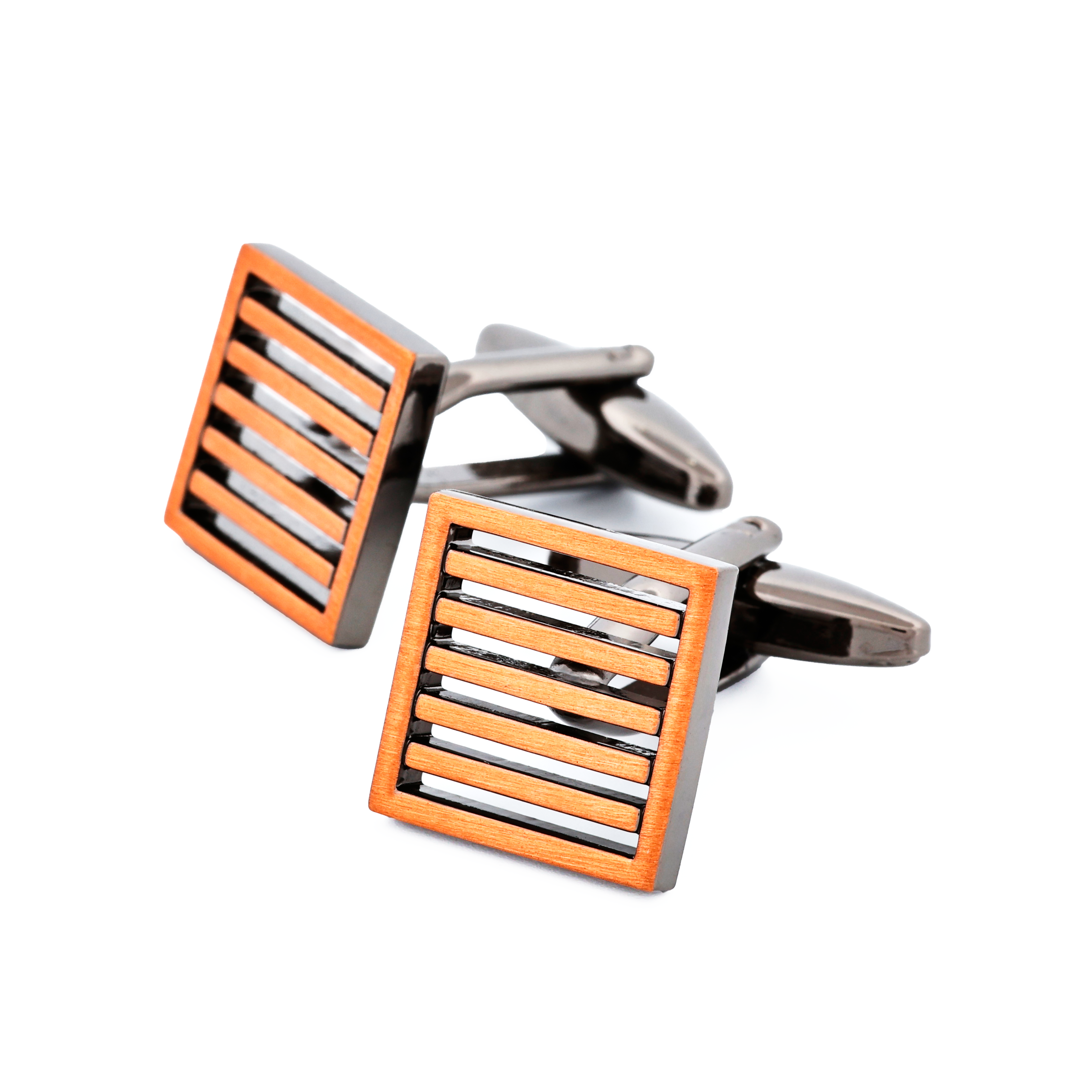 Burnish Copper Plated Cufflinks