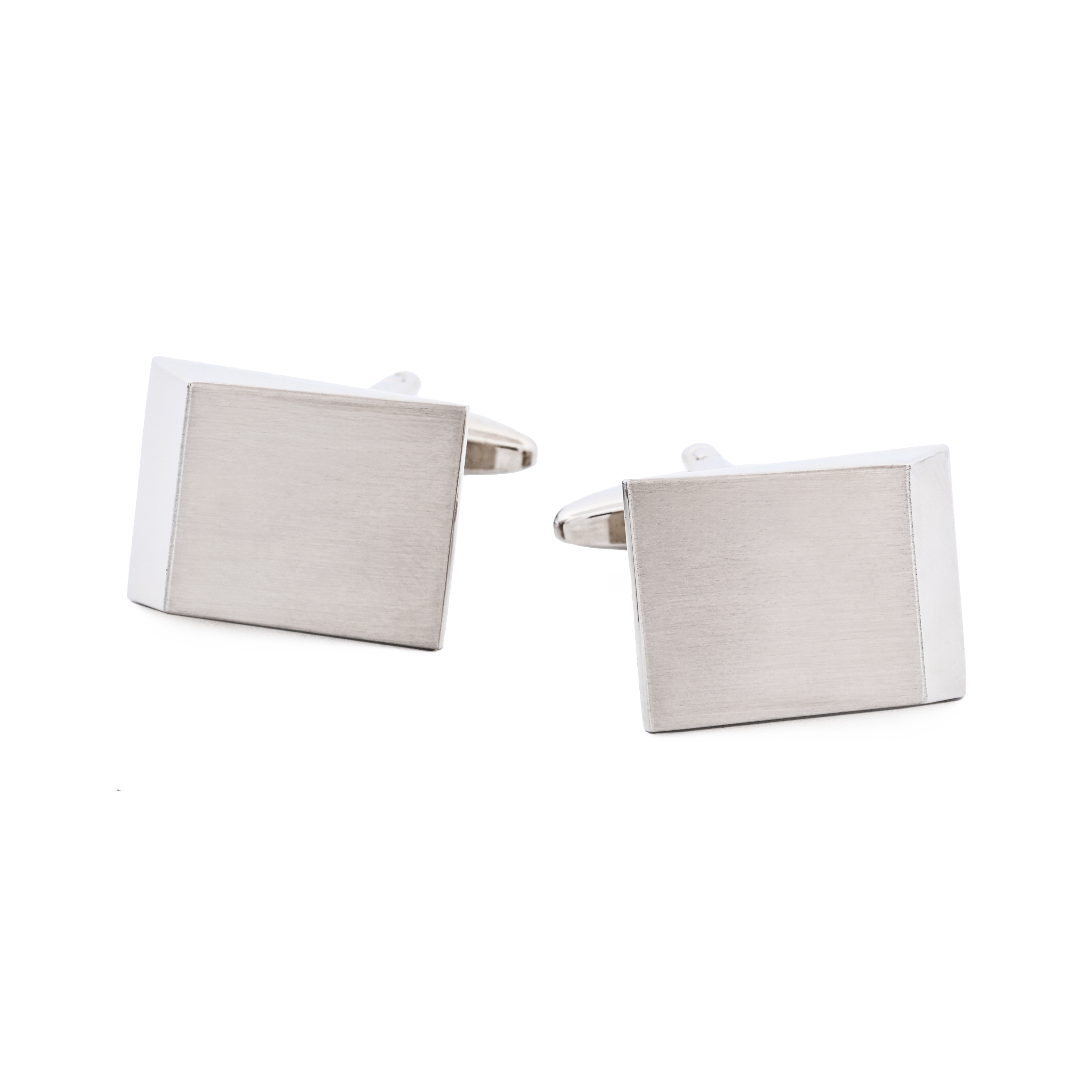 Rhodium/Brush Rhodium Cufflink