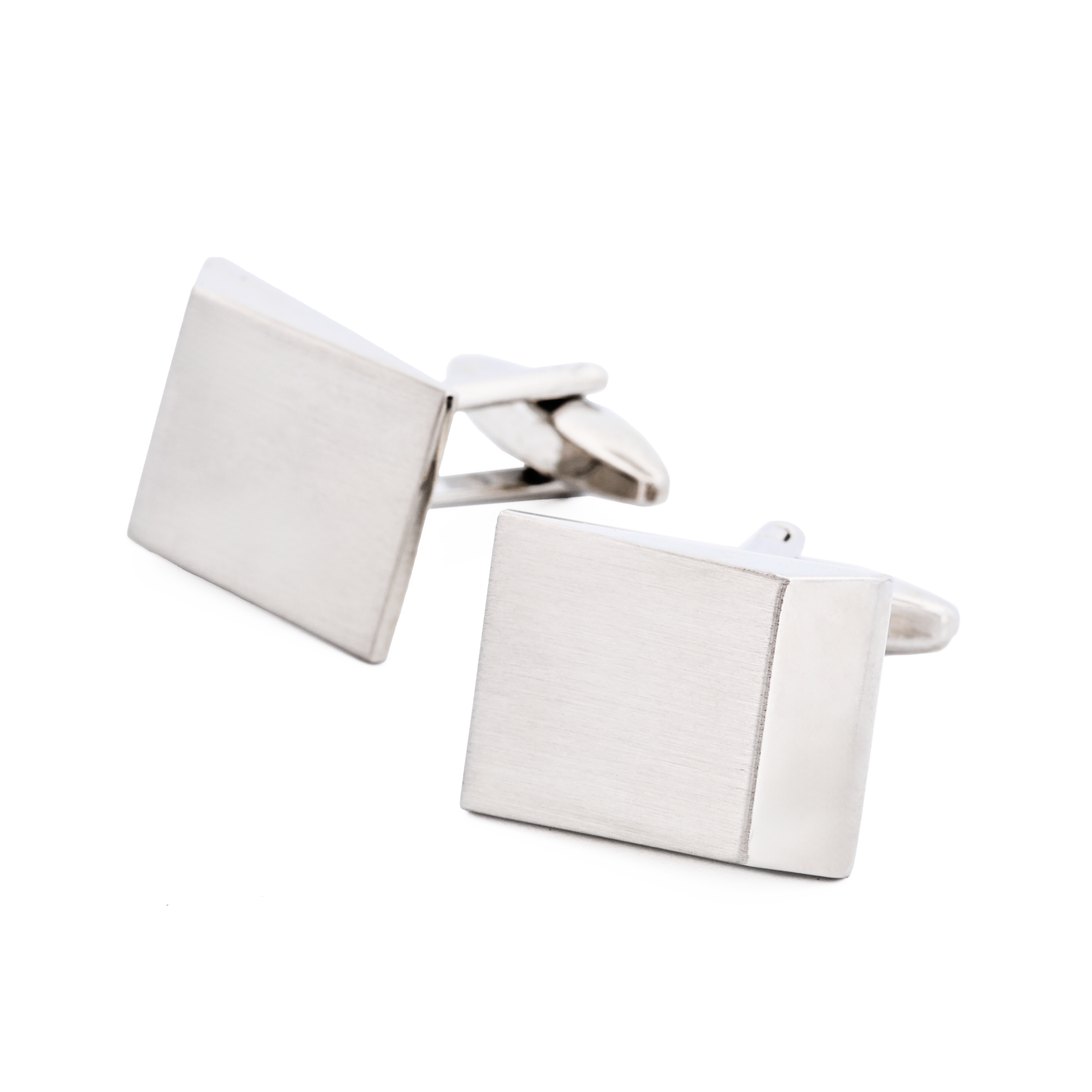 Rhodium/Brush Rhodium Cufflink