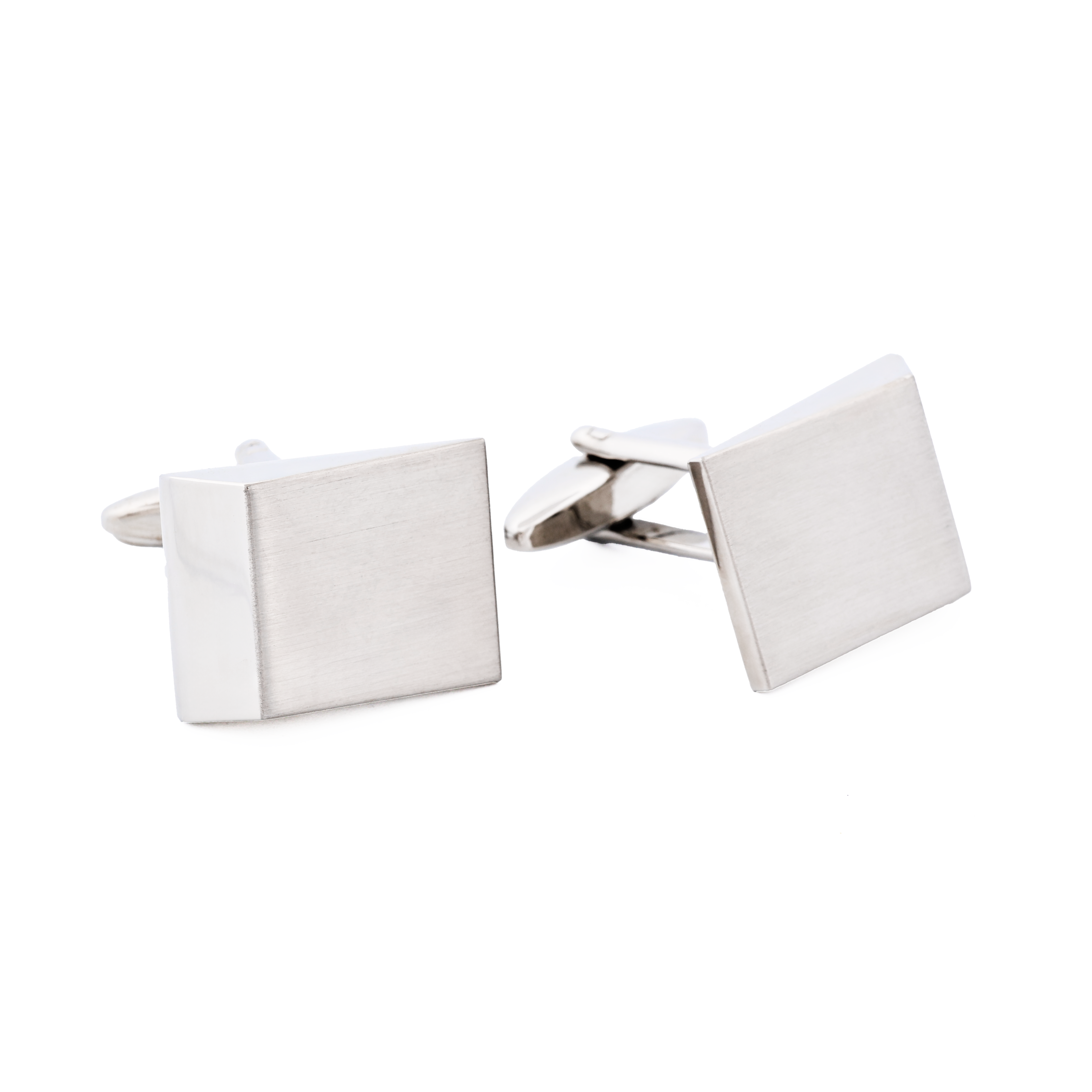 Rhodium/Brush Rhodium Cufflink