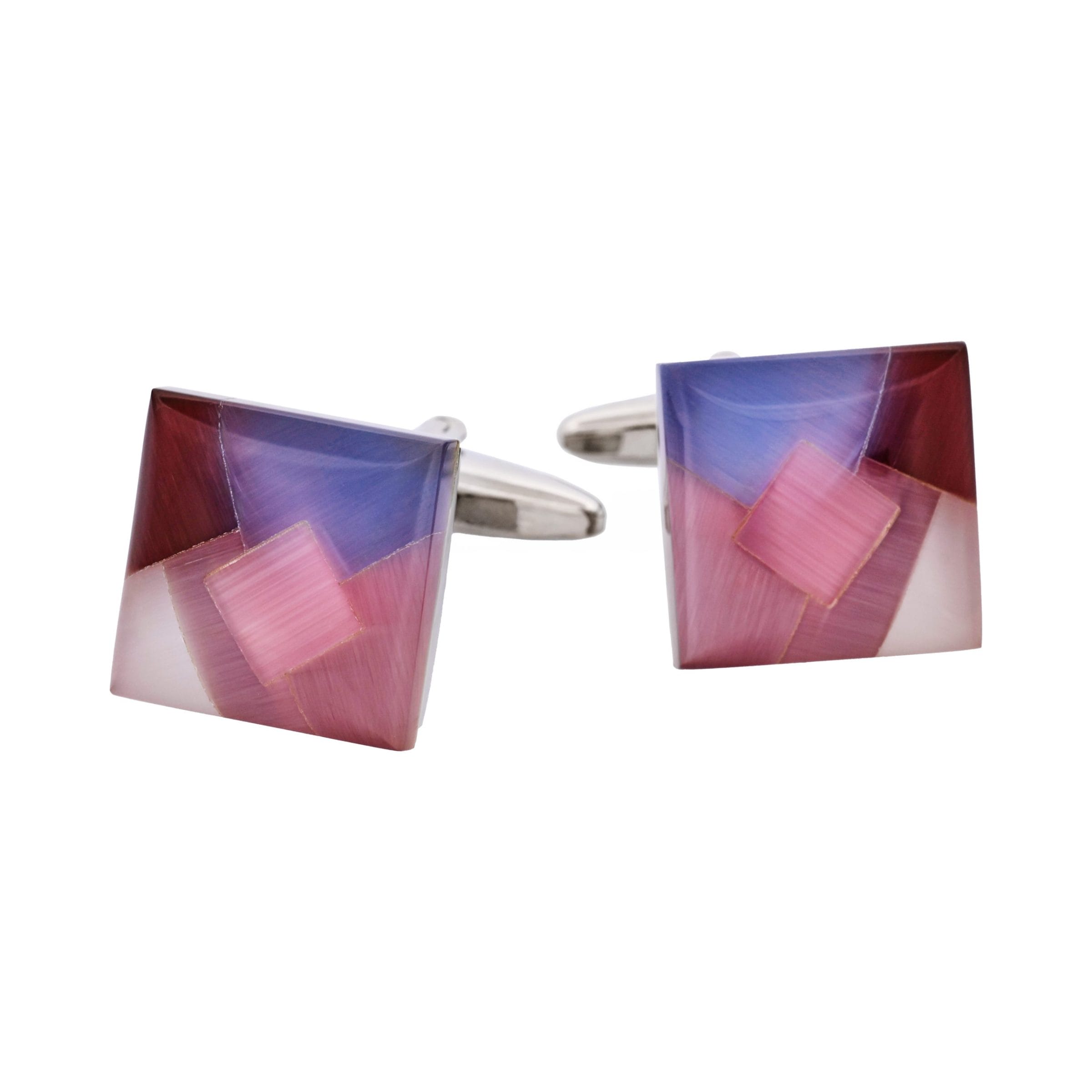 Multi Coloured Cat's Eye Cufflinks