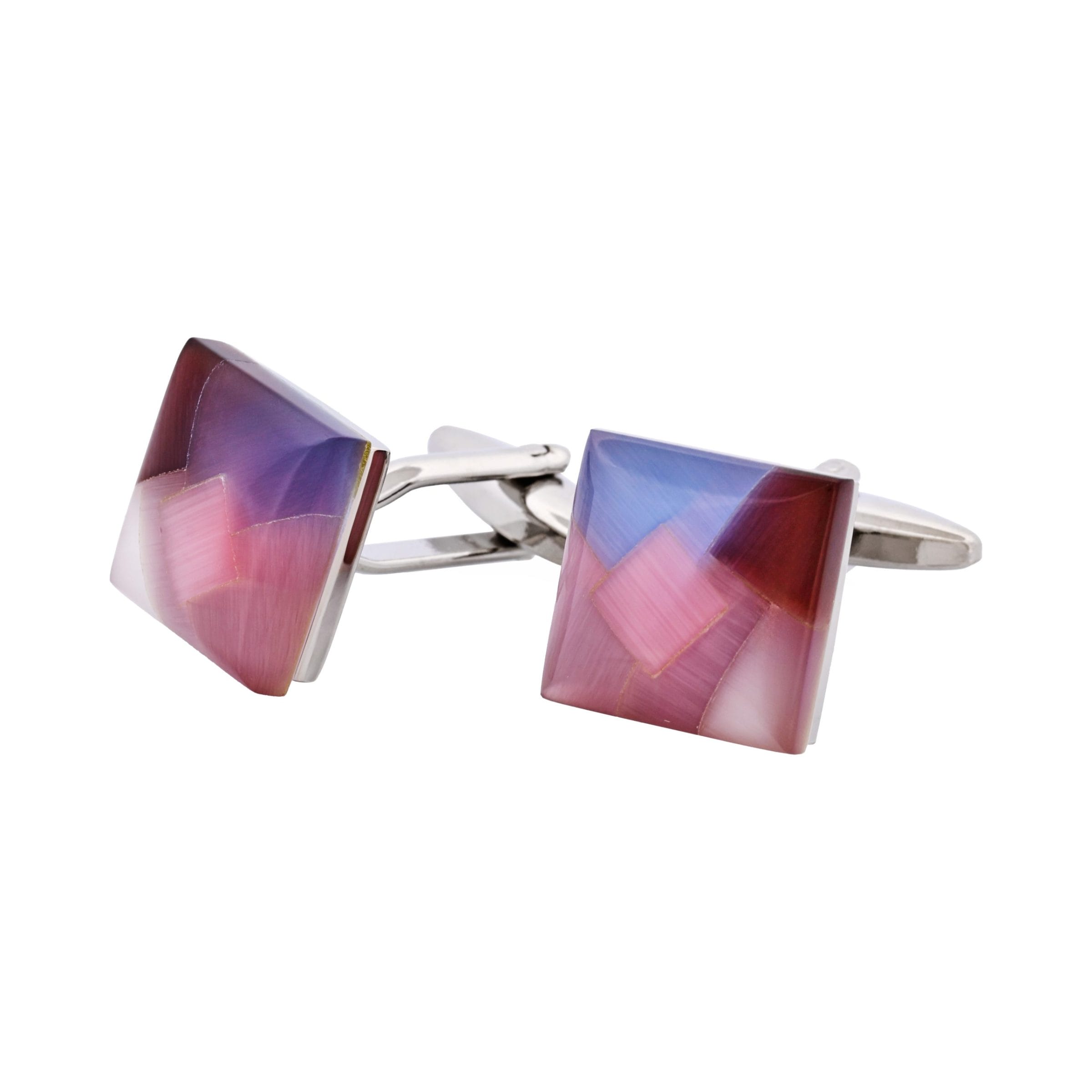 Multi Coloured Cat's Eye Cufflinks