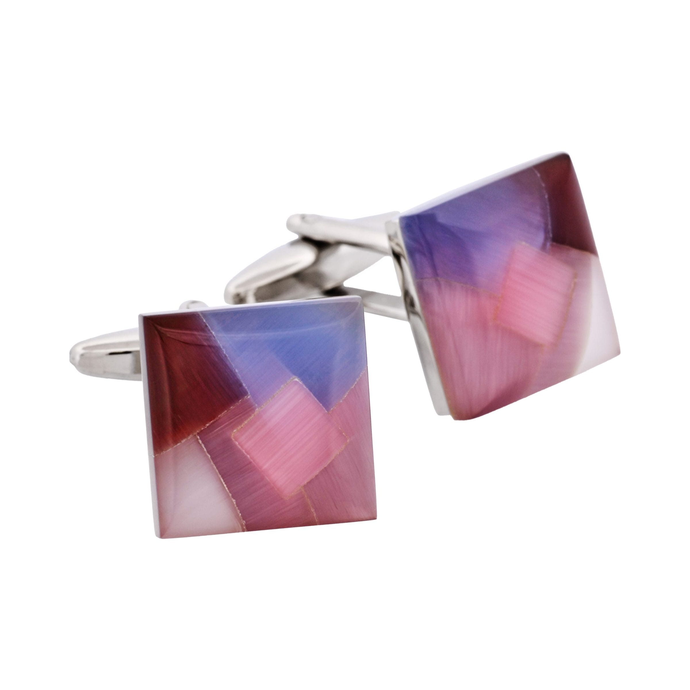 Multi Coloured Cat's Eye Cufflinks