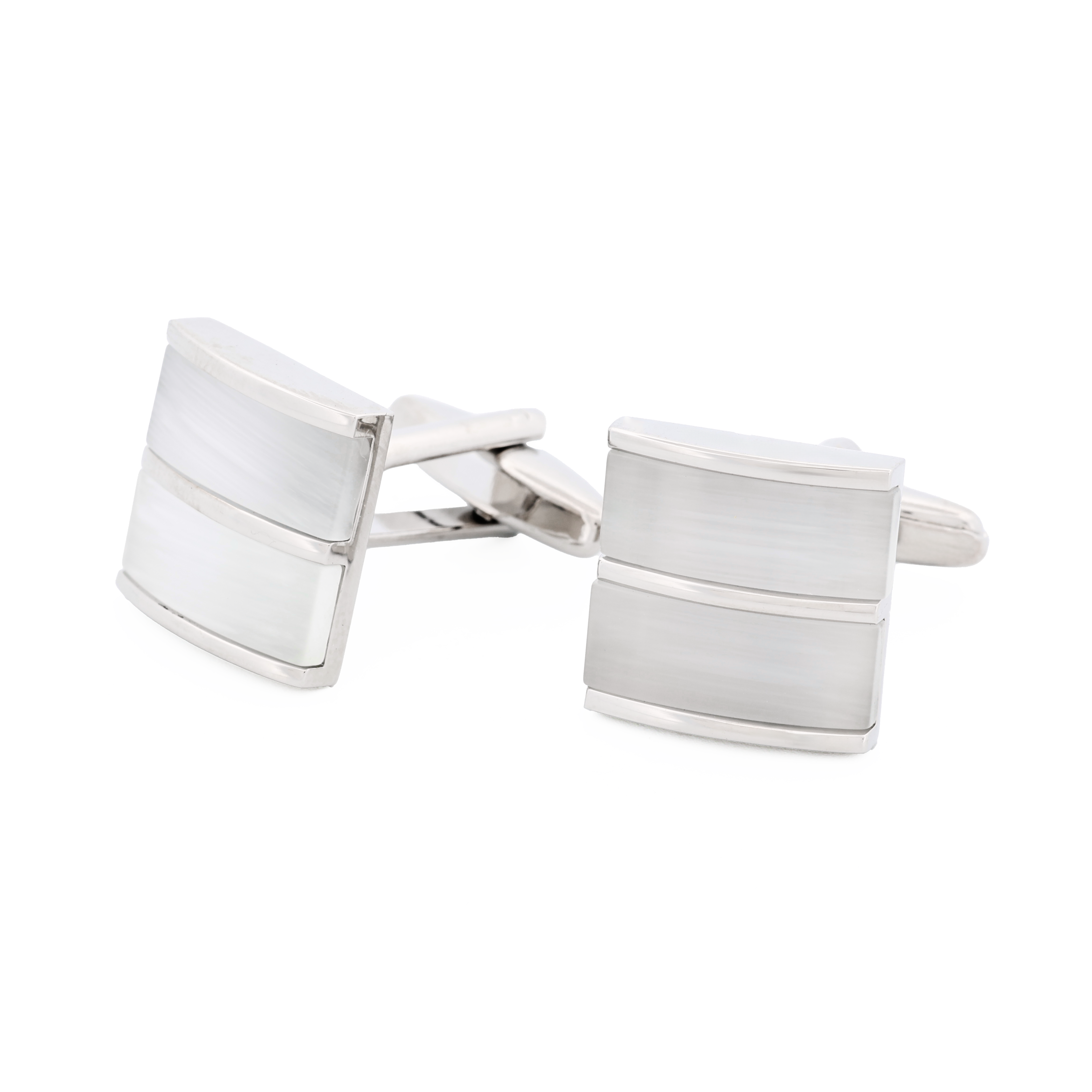 White Cat's eye Cufflinks