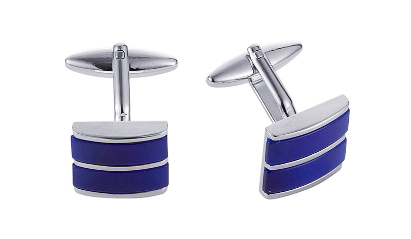 Dark Navy Cat's Eye Cufflinks