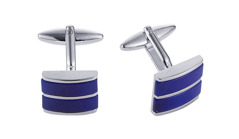Dark Navy Cat's Eye Cufflinks