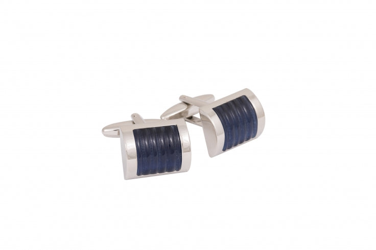 Dark Navy Cat's Eye Cufflinks