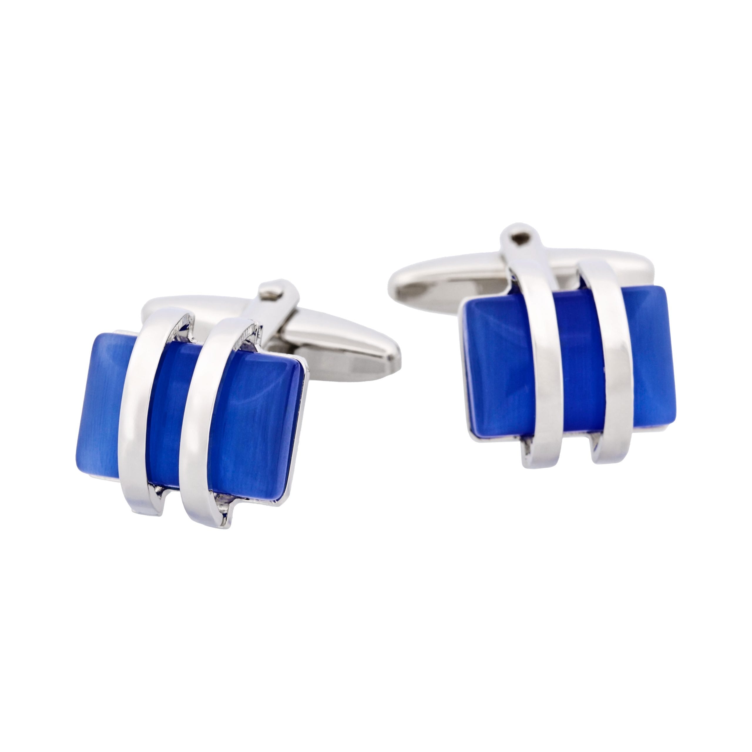 Sky Blue Cat's Eye Cufflinks