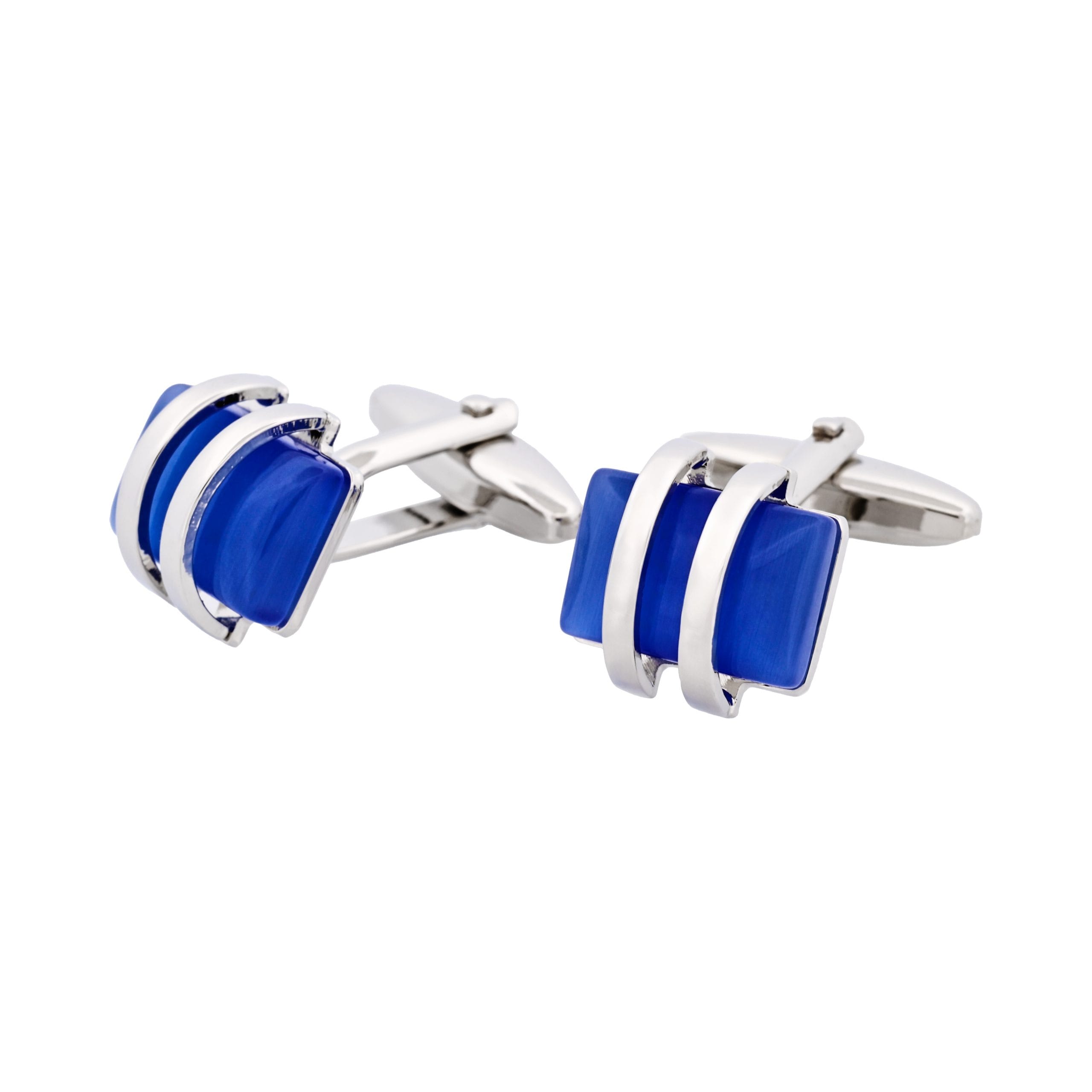 Sky Blue Cat's Eye Cufflinks