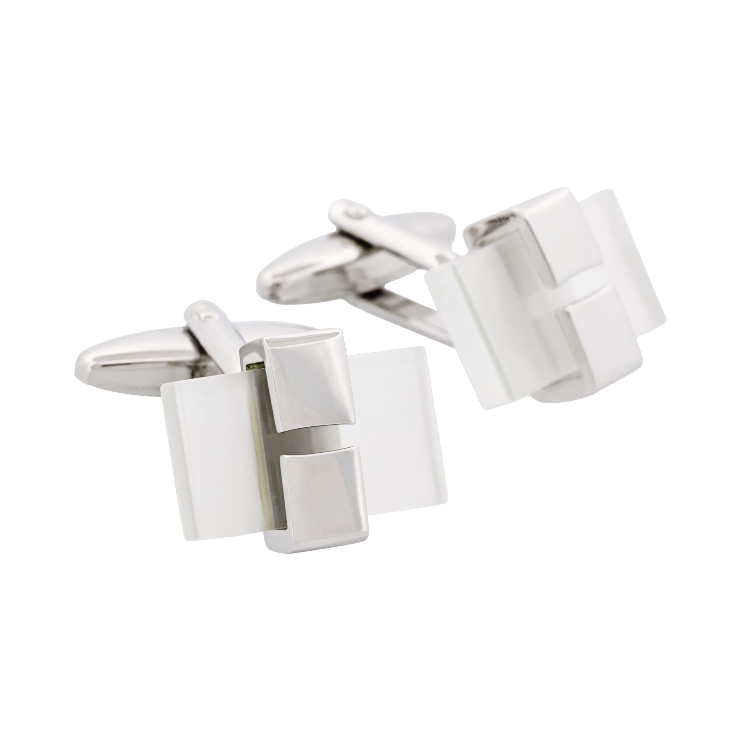 White Cat's Eye Cufflinks