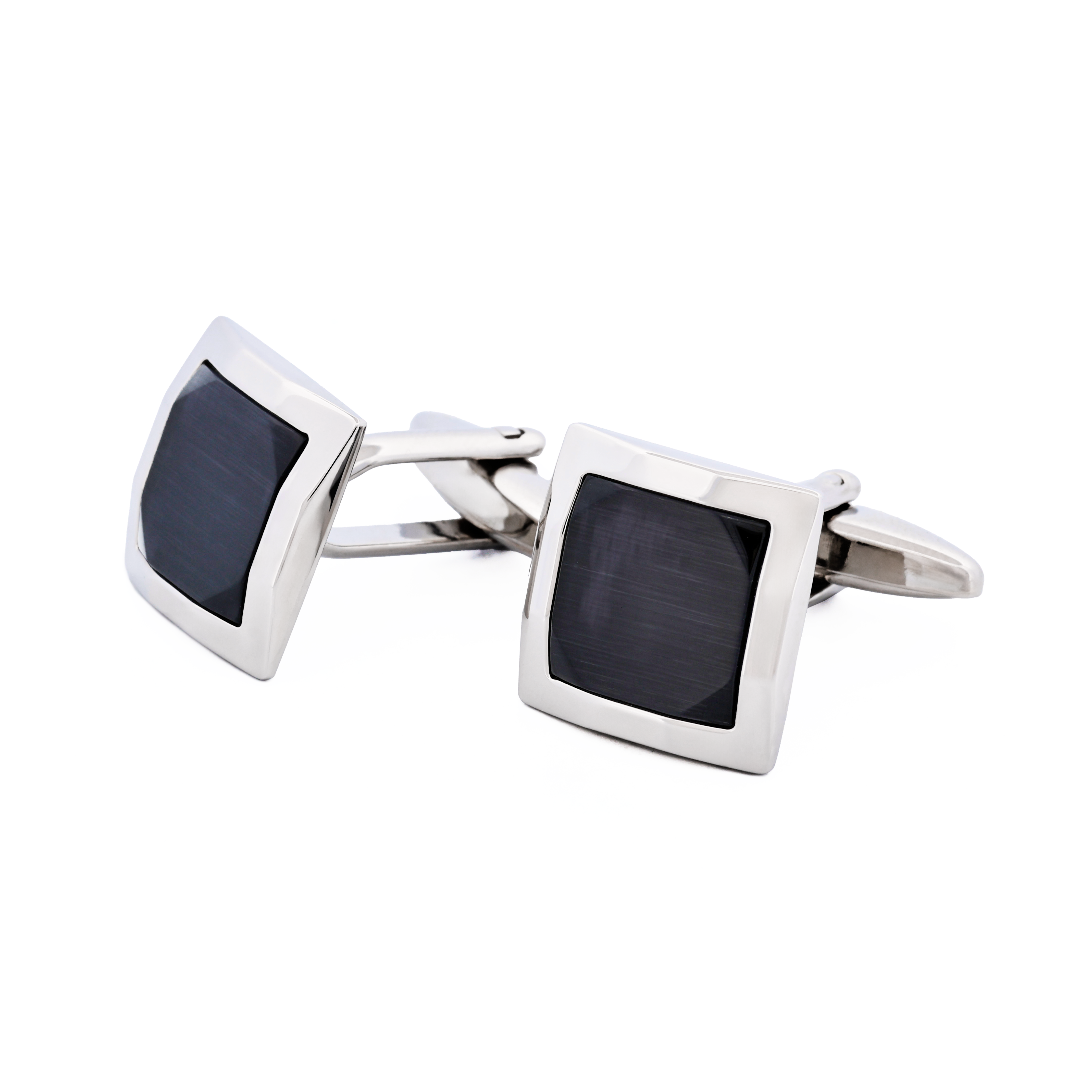 Charcoal cat's eye Cufflinks