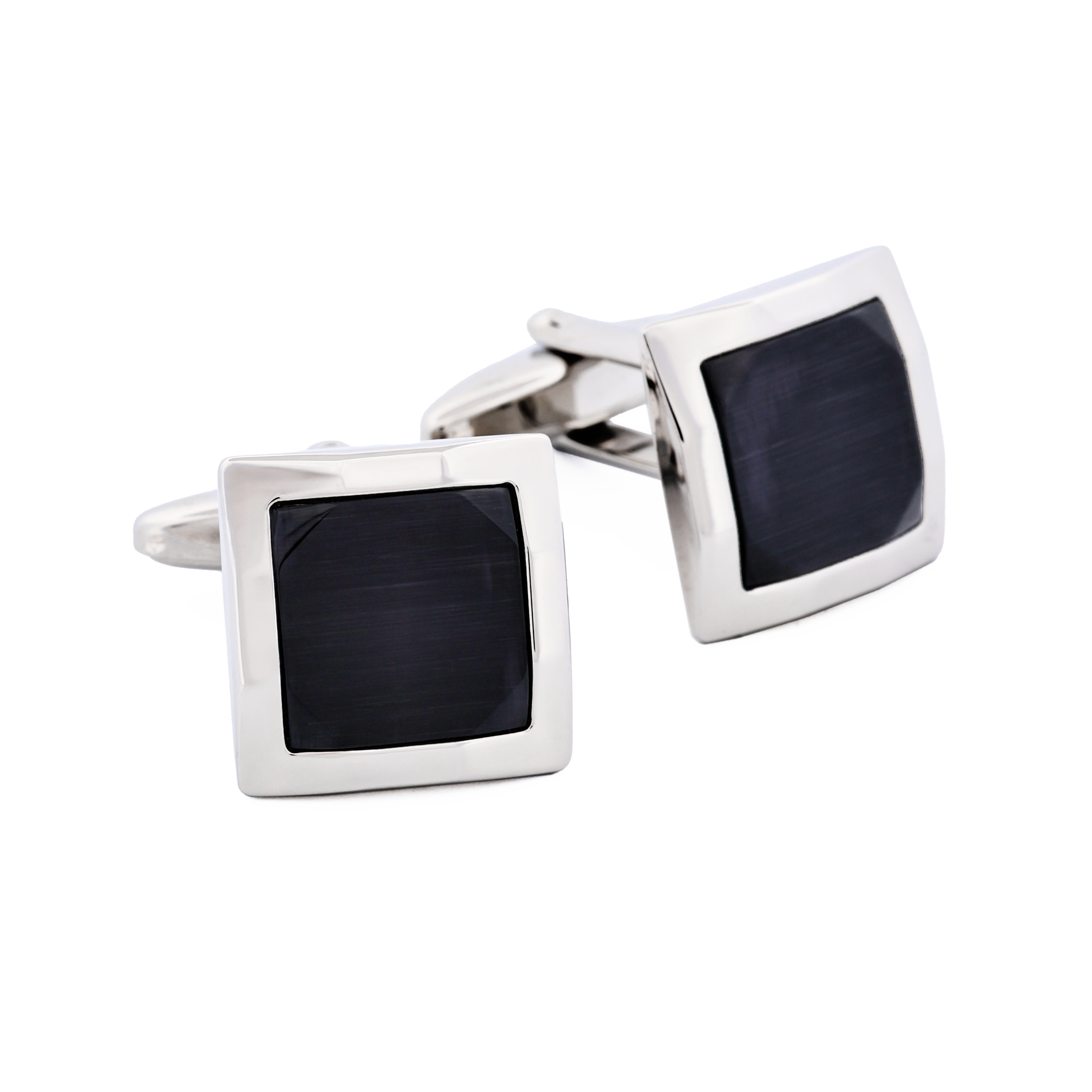 Charcoal cat's eye Cufflinks