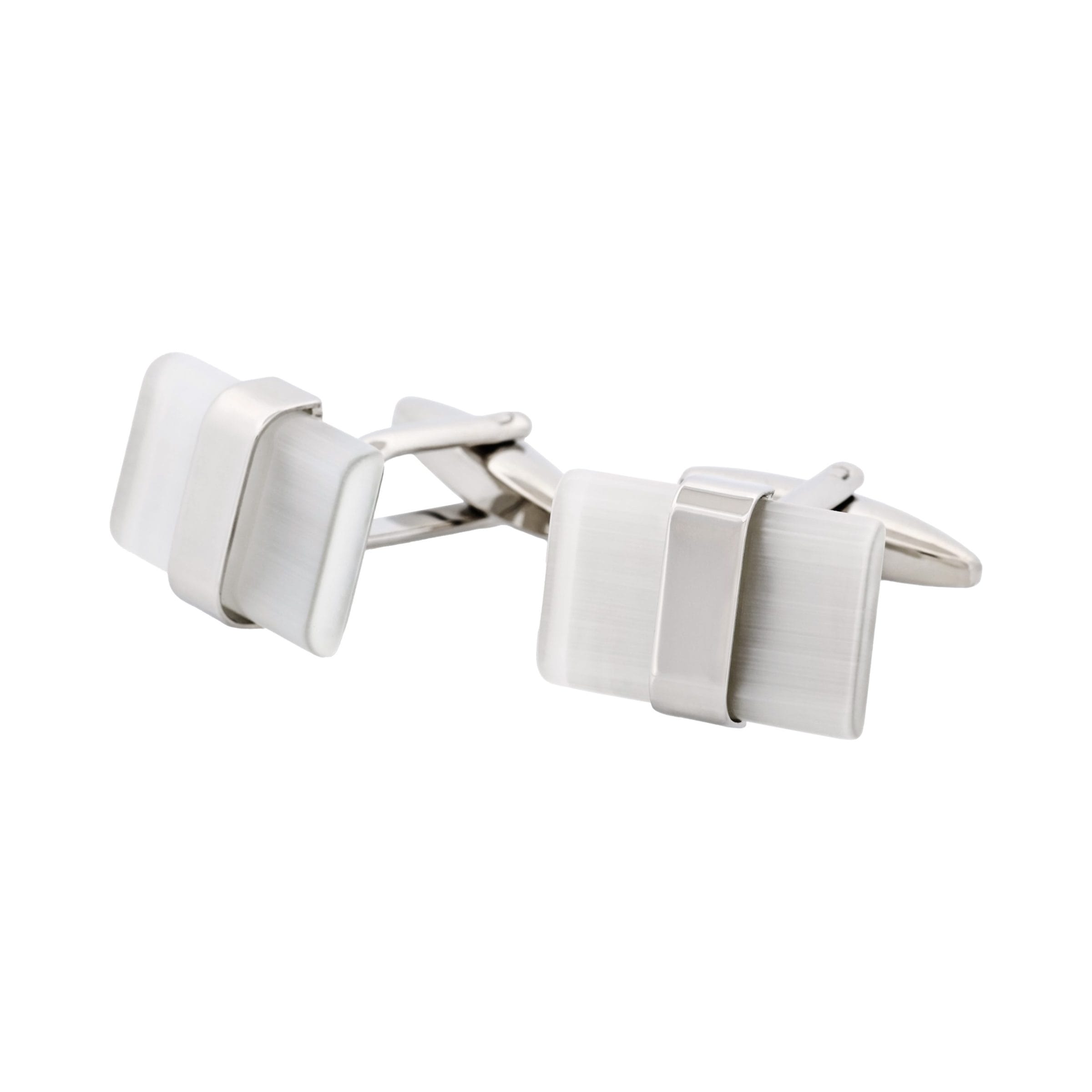 White Cat's Eye Cufflinks