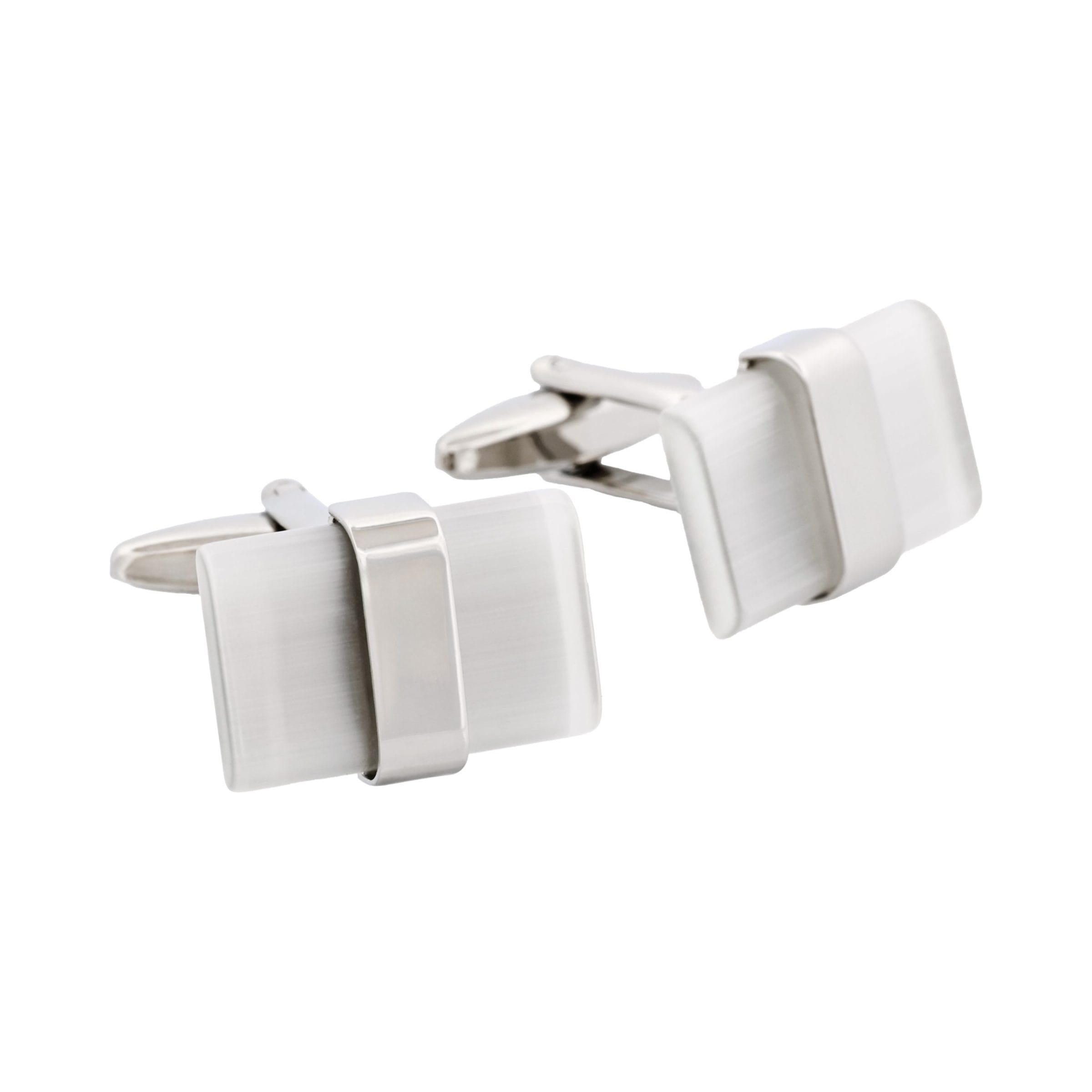 White Cat's Eye Cufflinks