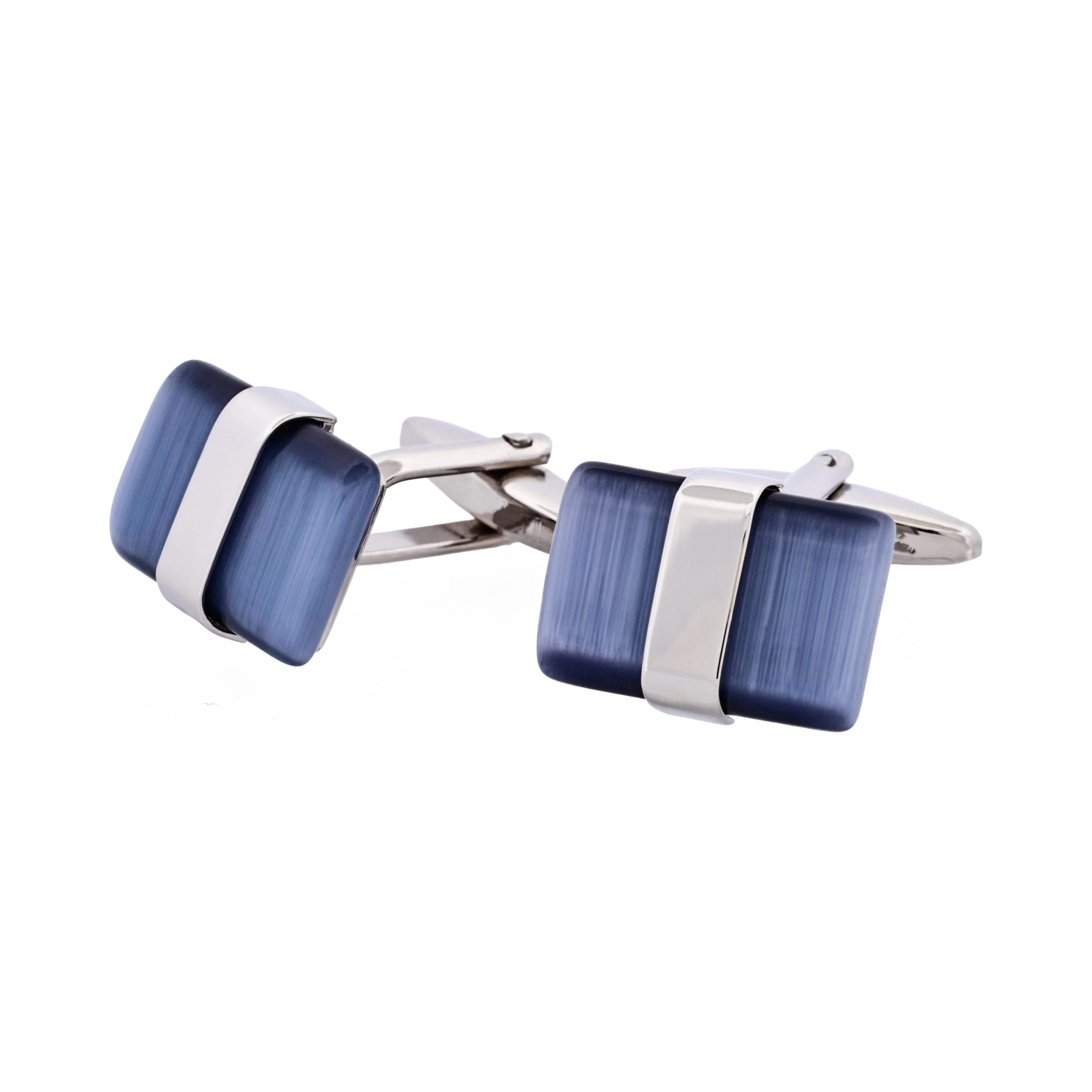 Grey Cat's Eye Cufflinks