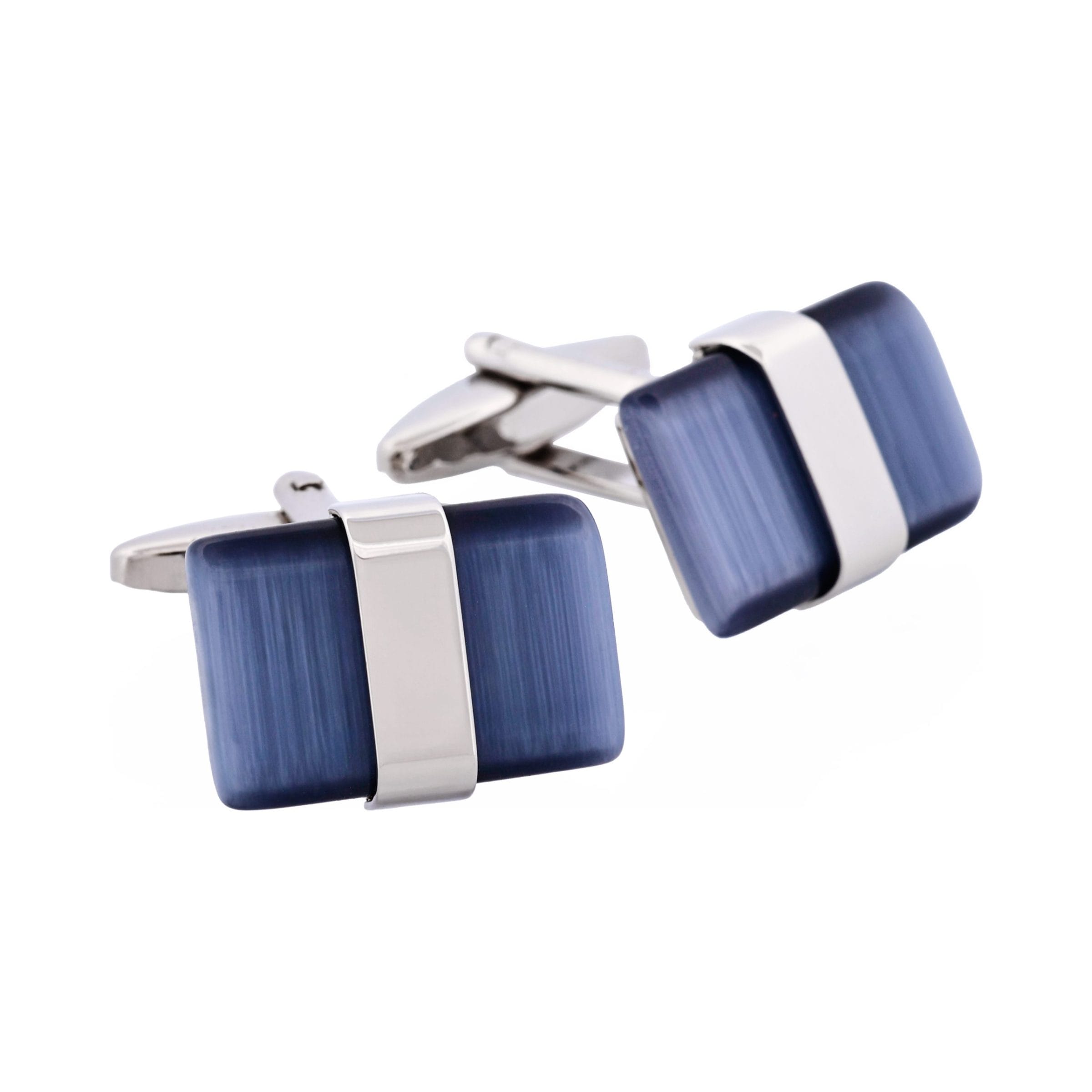 Grey Cat's Eye Cufflinks