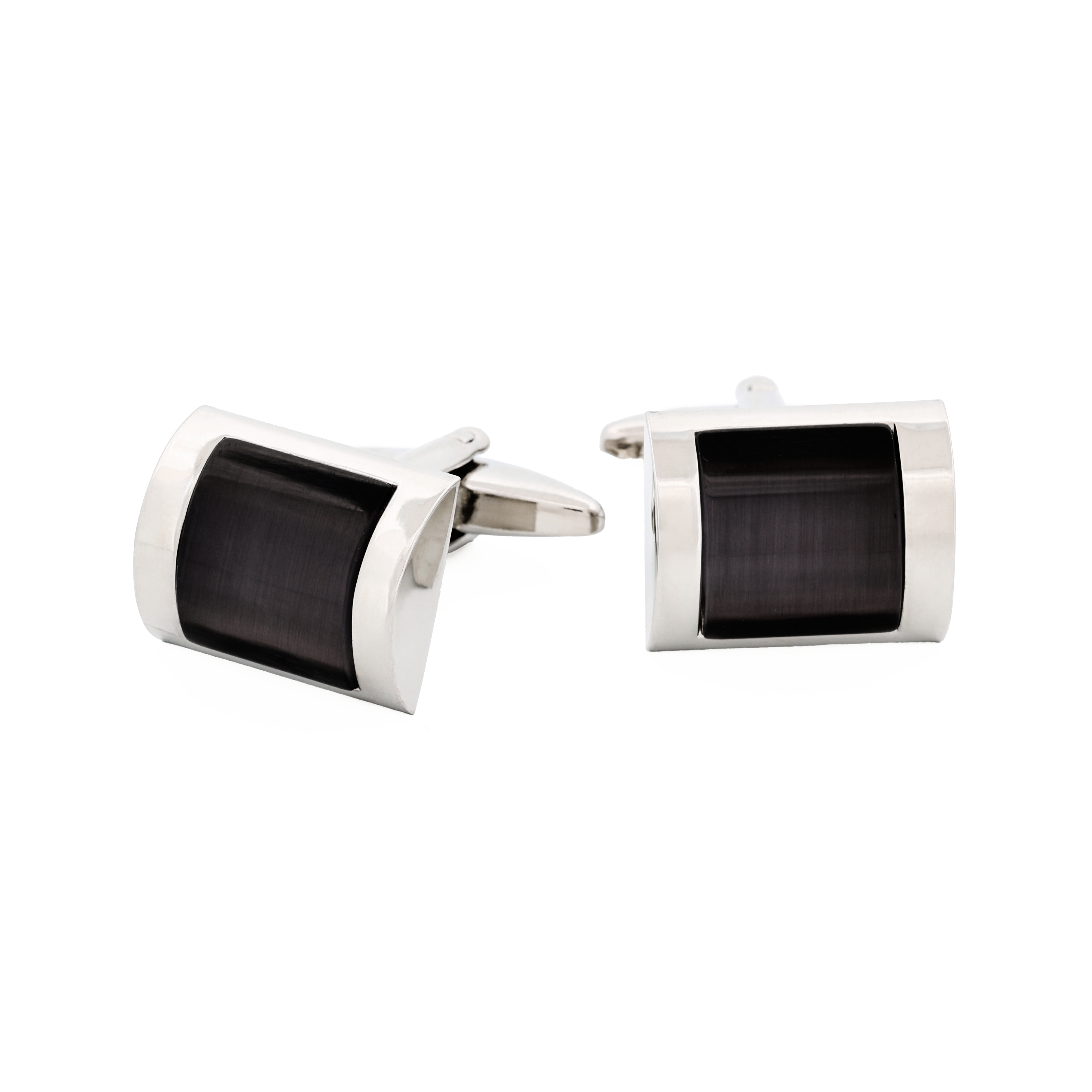Charcoal Cat's Eye Cufflinks