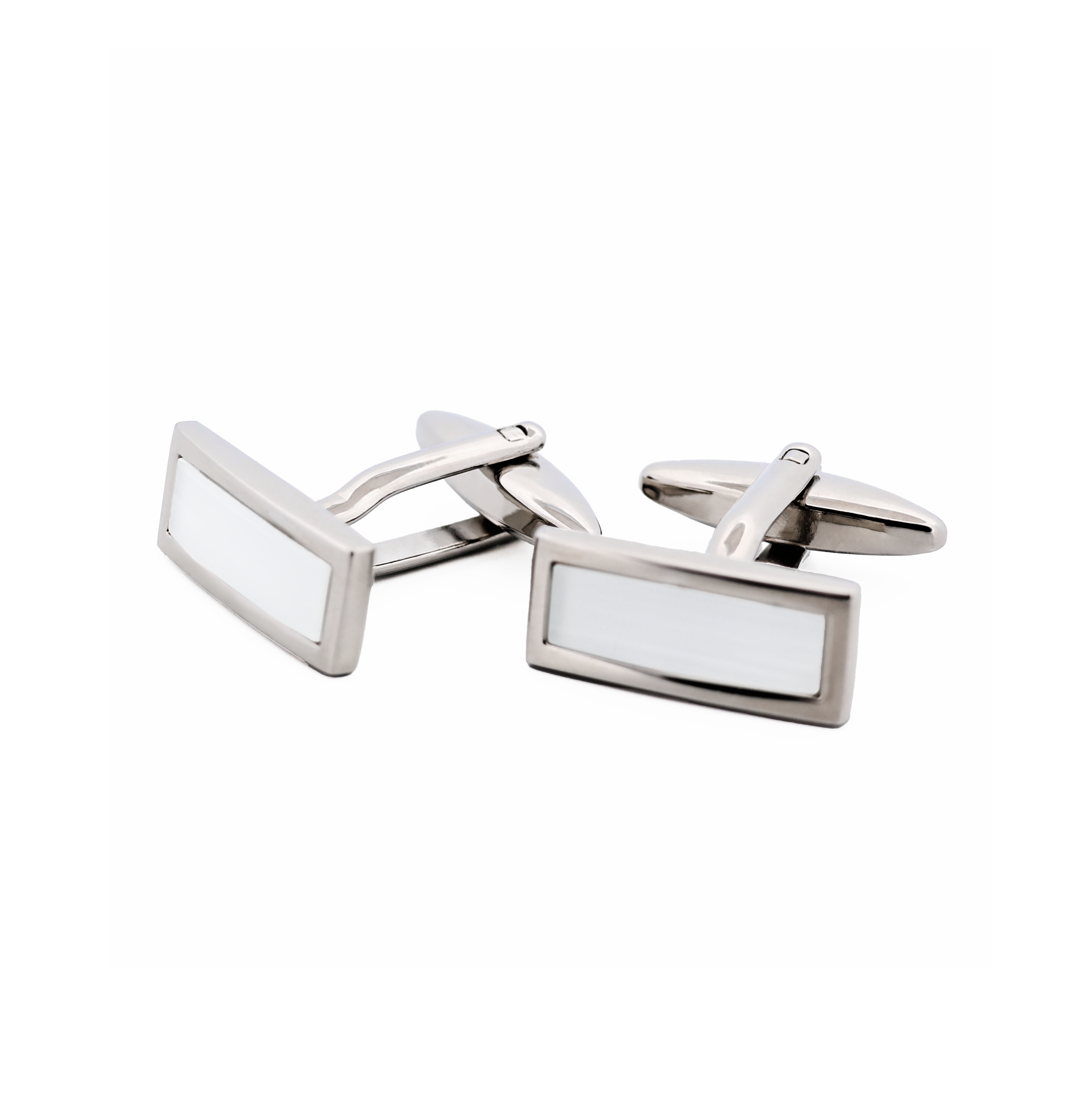 White Cat's Eye Cufflinks