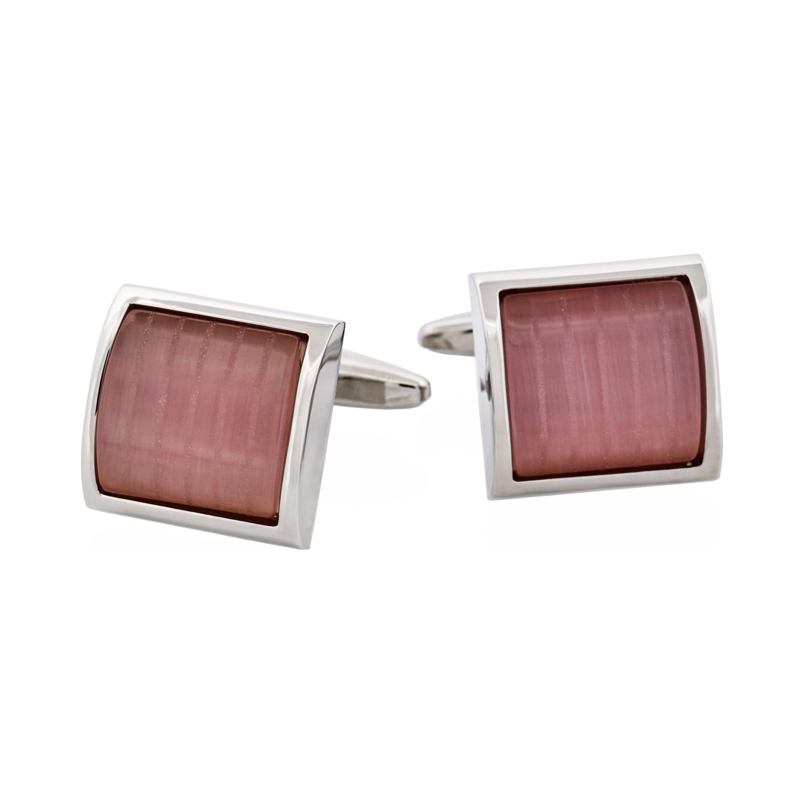 Purple Striped Cat's Eye Cufflinks