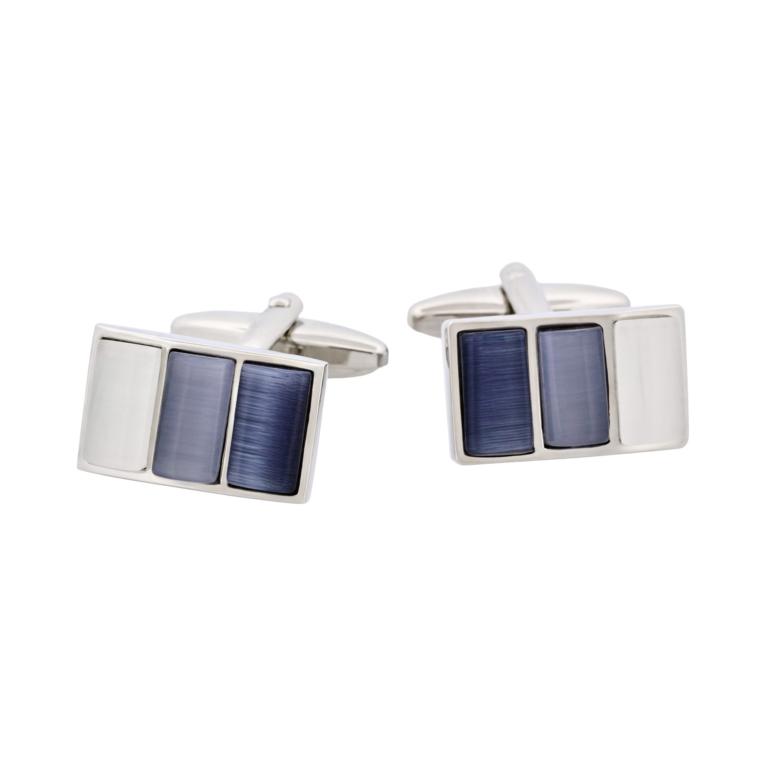 Cat's eye Cufflinks multi grey