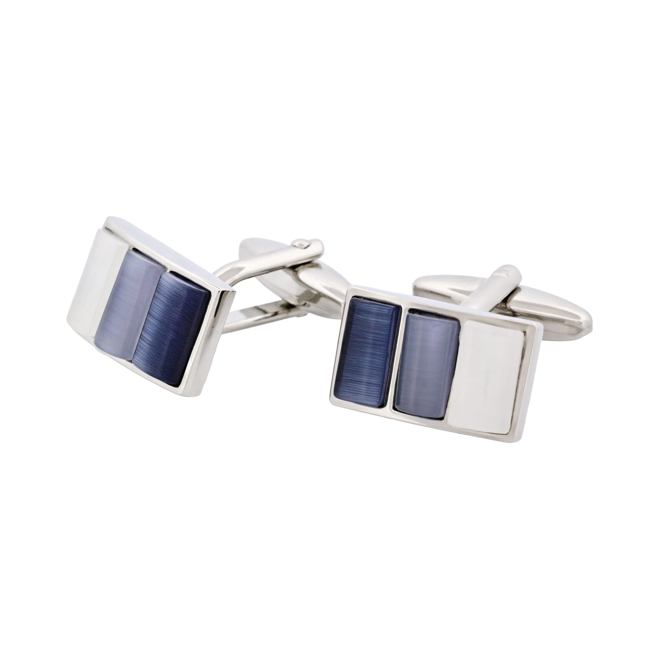 Cat's eye Cufflinks multi grey