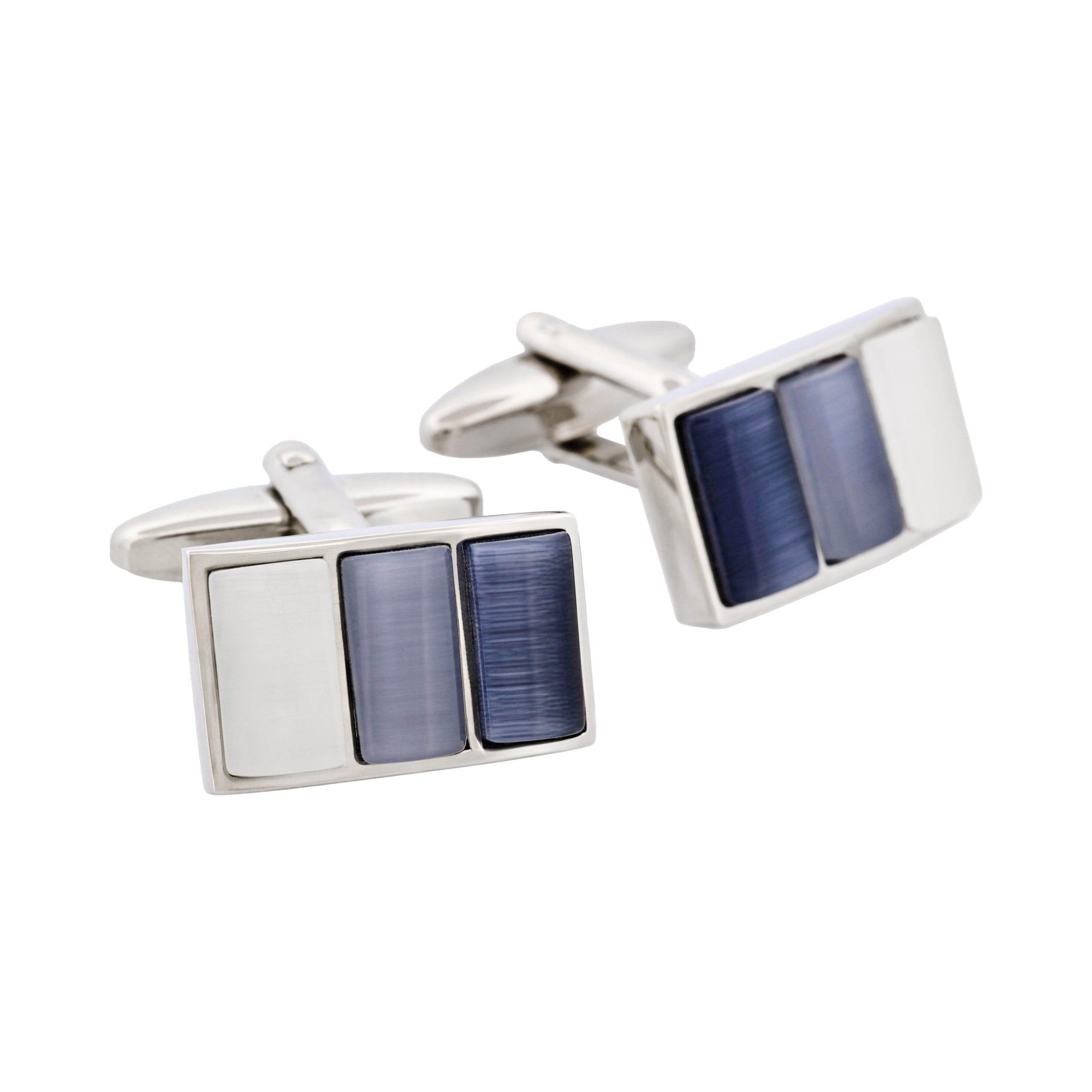 Cat's eye Cufflinks multi grey