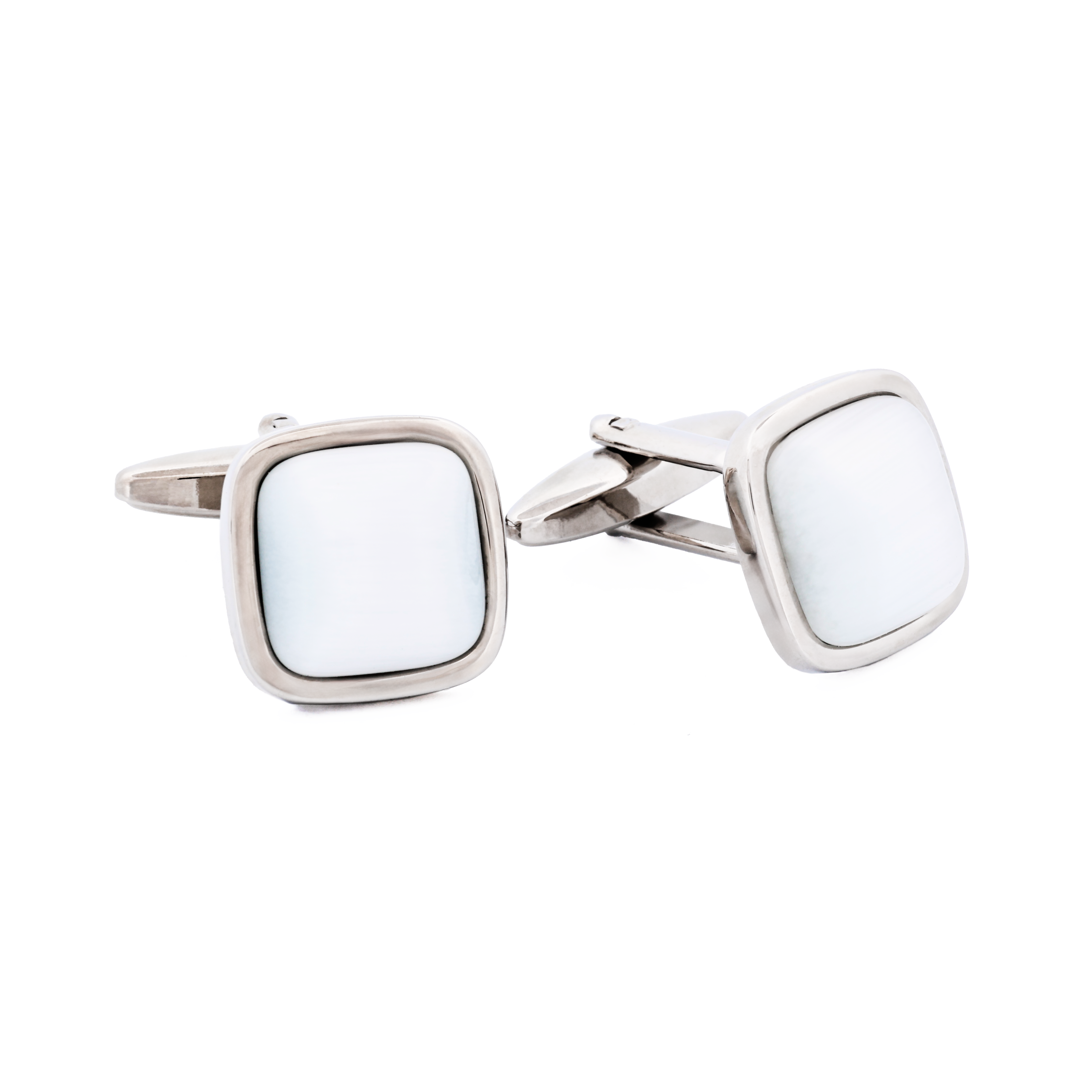 White cat's eye Cufflinks