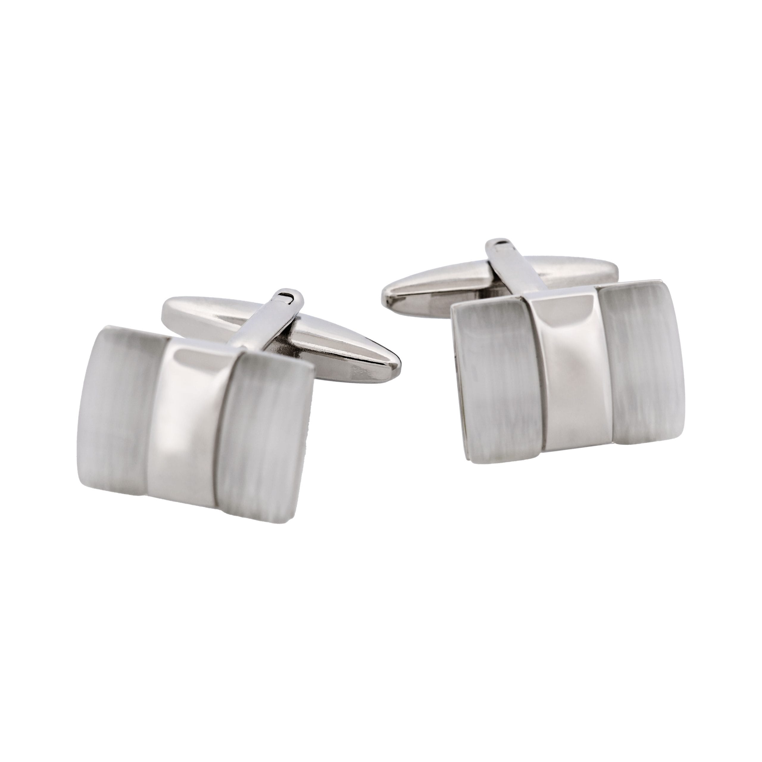 White Cat's Eye Cufflinks