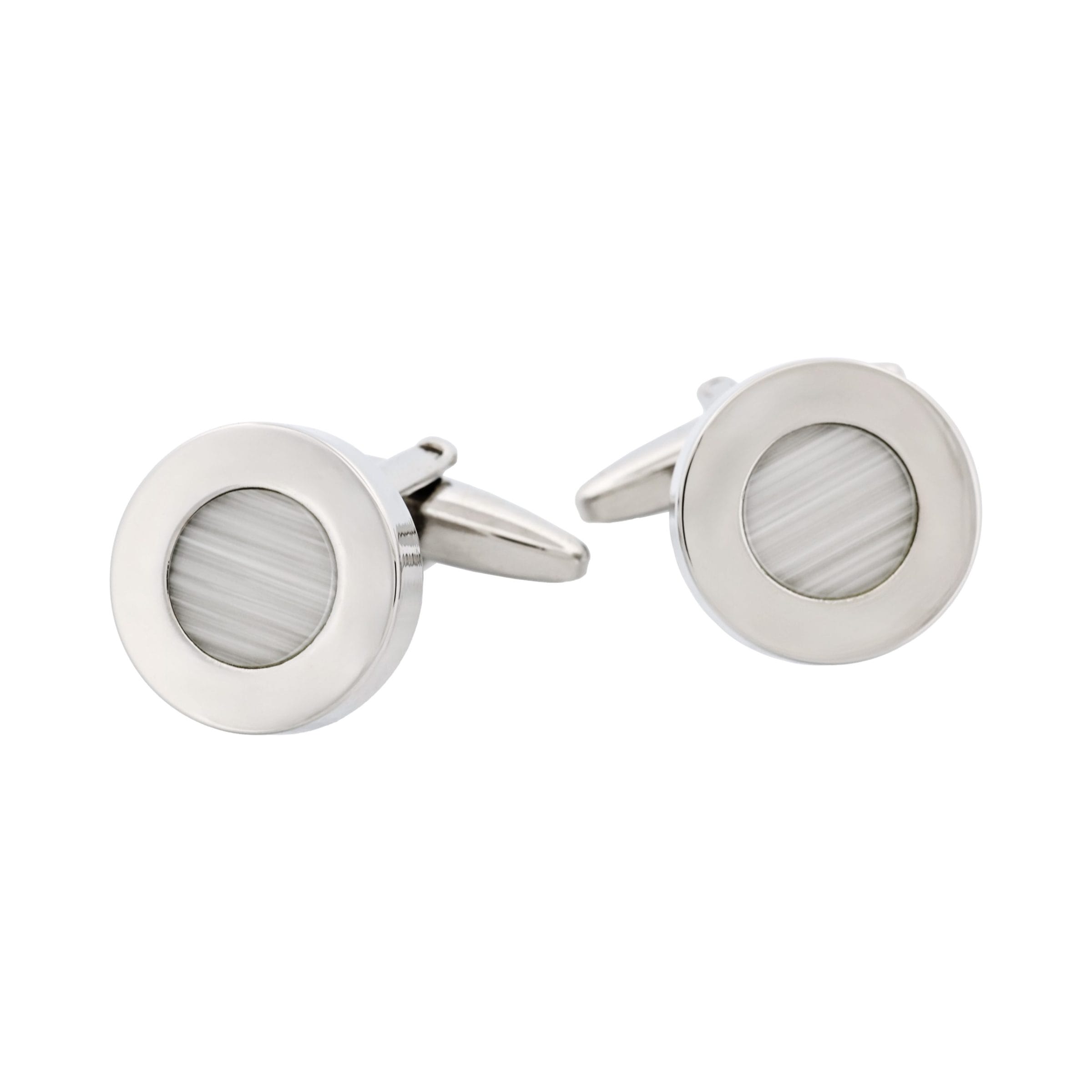 White Cat's Eye Cufflinks