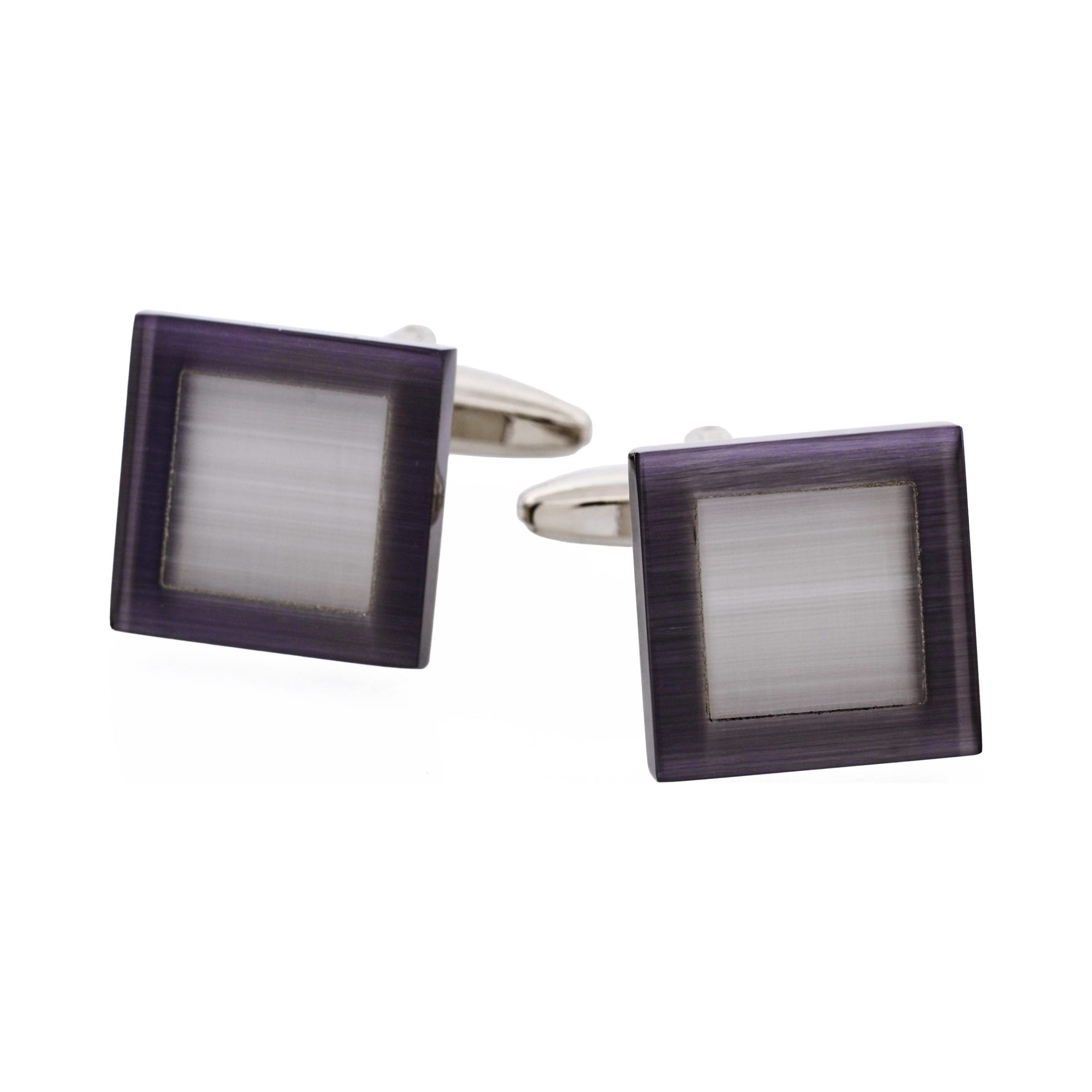 Black & White Cat's Eye Cufflinks