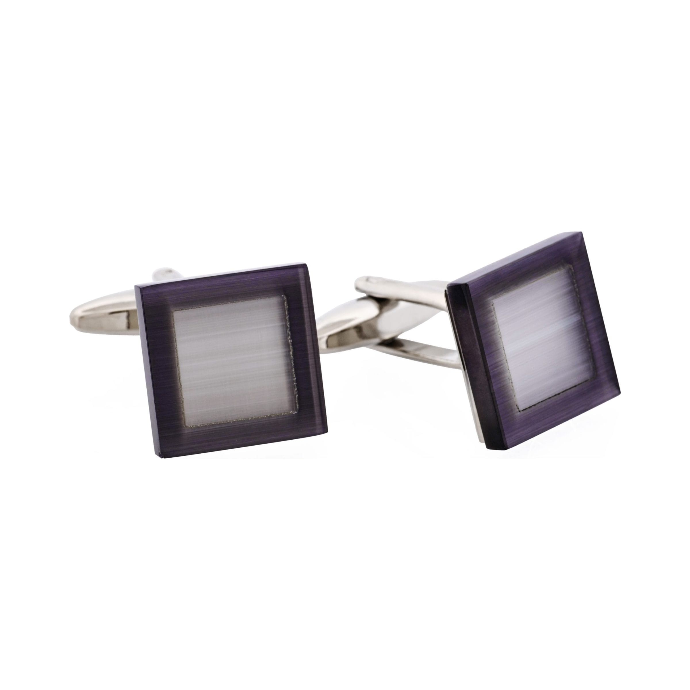 Black & White Cat's Eye Cufflinks
