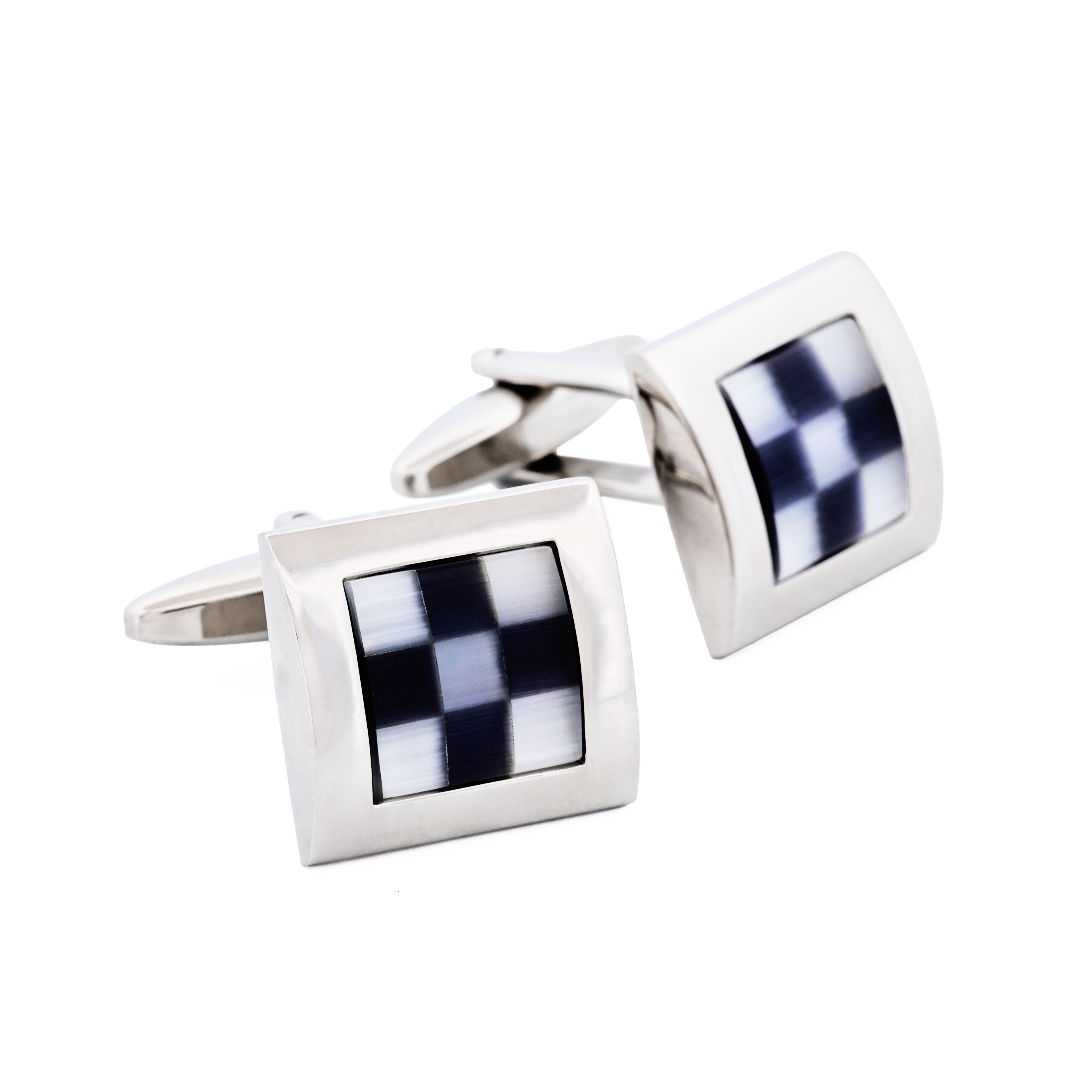 Black/white cat's eye Cufflinks