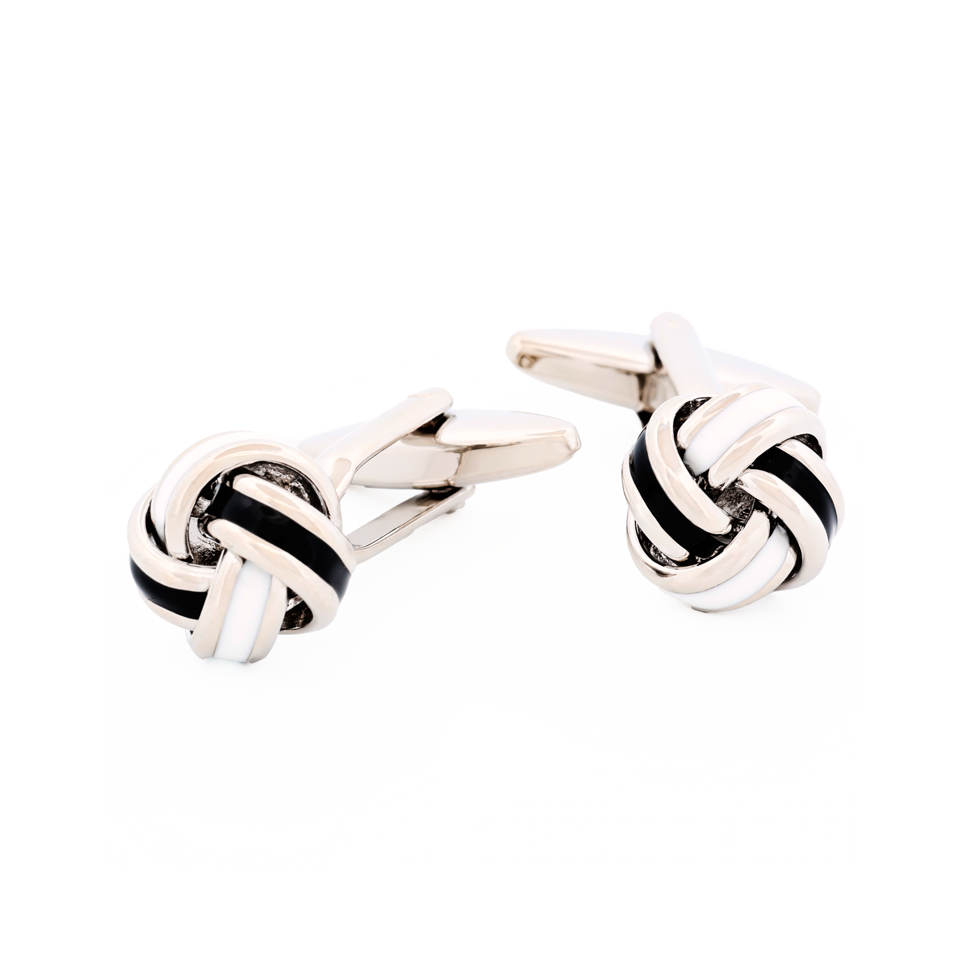 Black & White Knot Cufflinks