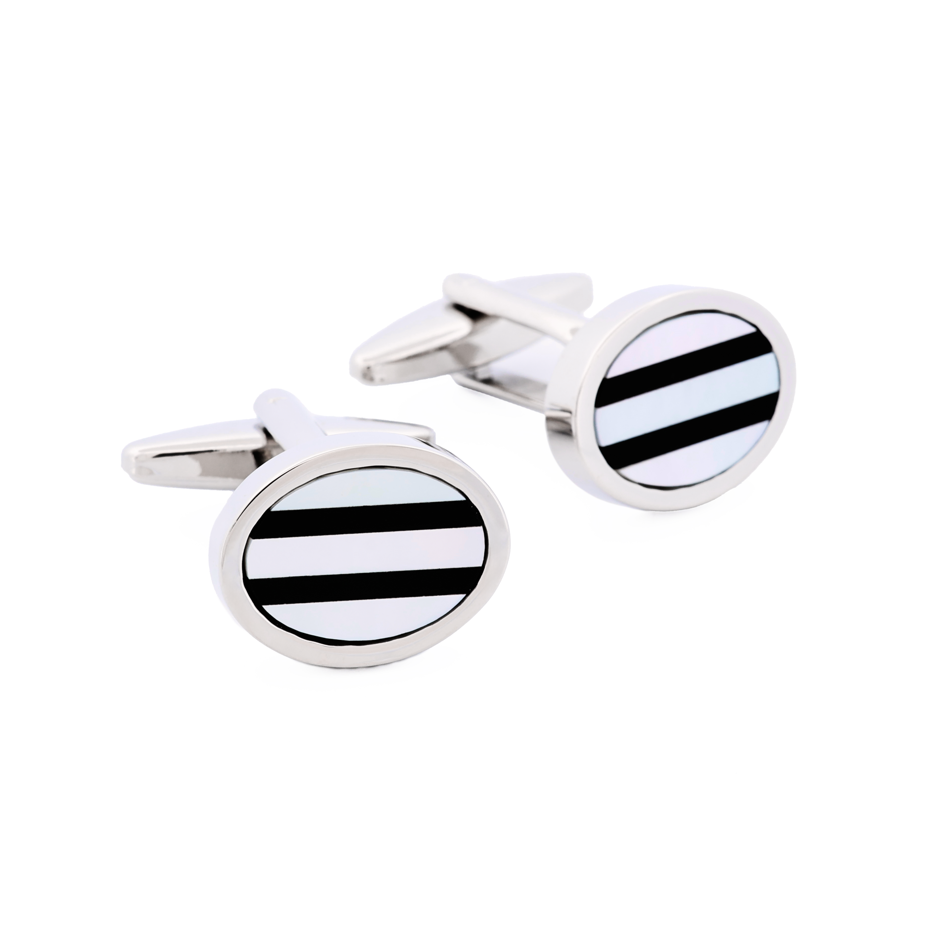 Mother Of Pearl Onyx Cufflinks