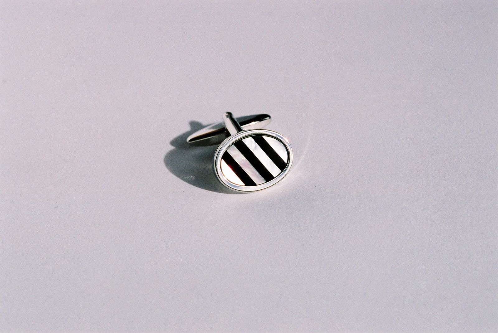 Mother Of Pearl Onyx Cufflinks