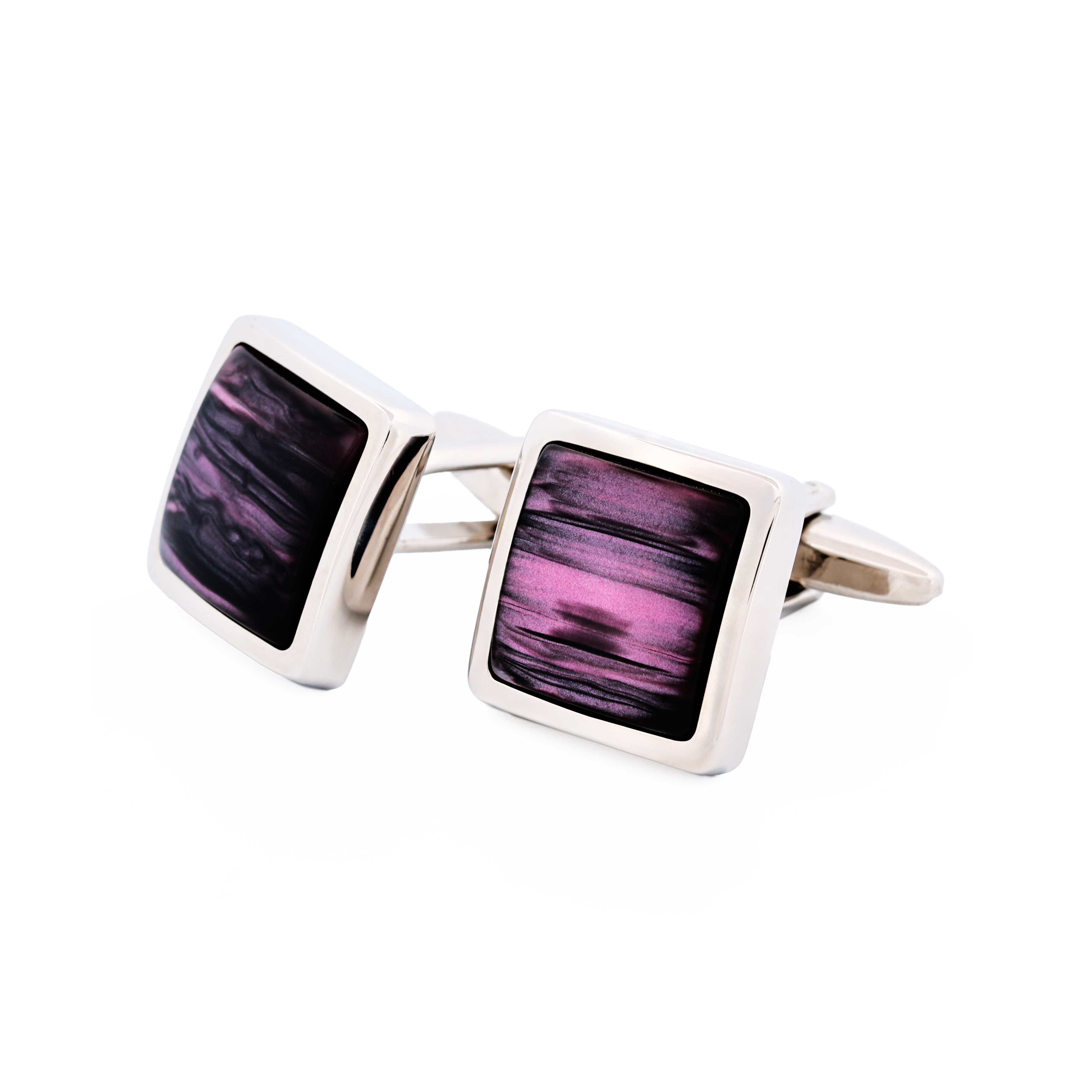 Pink Venitian Glass Cufflinks